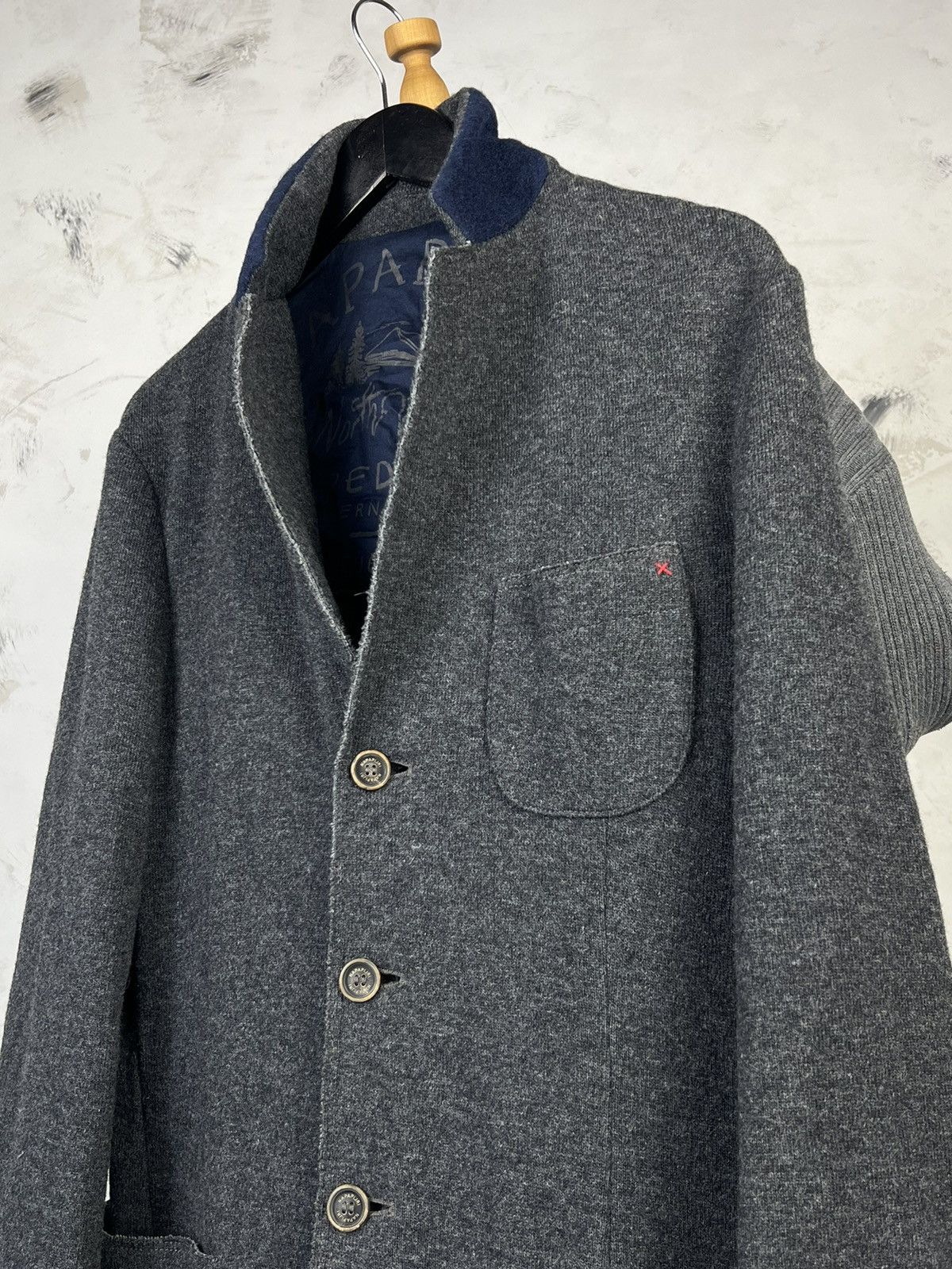 Napapijri Napapijri Wool Knit Blazer Jacket Size L Size US L / EU 52-54 / 3 - 3 Thumbnail