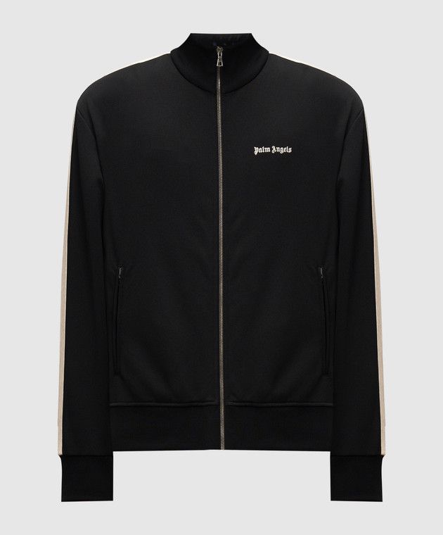 Palm Angels o1s22i1n1224 Contrast Band Track Jacket in Black Size US XL / EU 56 / 4 - 1 Thumbnail