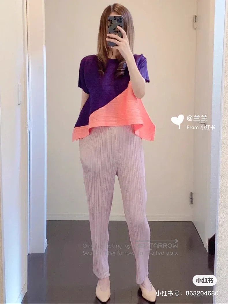Issey Miyake Issey Miyake size:5 Pink Pants Size 22" - 8 Thumbnail