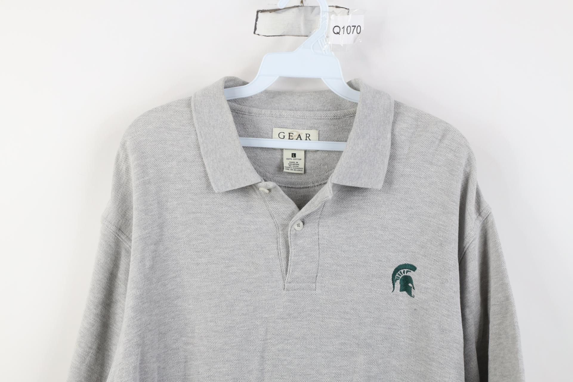 Vintage Vintage 90s Y2K Michigan State University Golf Polo Shirt Size US L / EU 52-54 / 3 - 2 Thumbnail