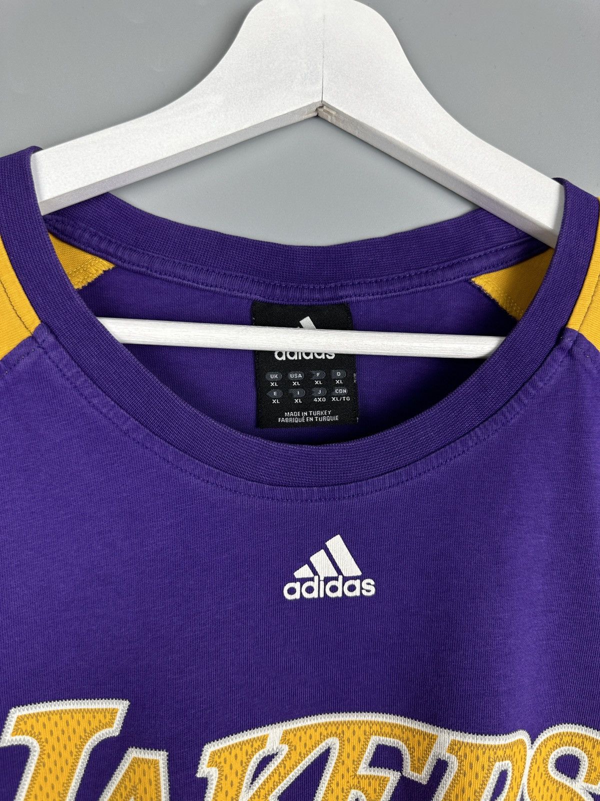 Adidas #24 Kobe Bryant Lakers Adidas NBA TShirt Tee Jersey Swingman Size US XL / EU 56 / 4 - 6 Thumbnail