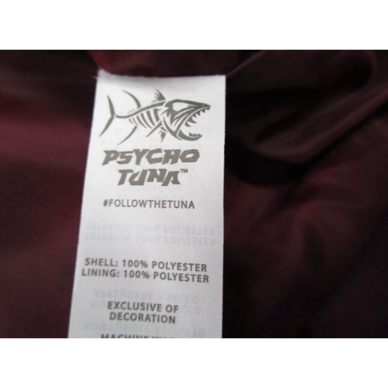 Vintage Psycho Tuna Jacket Mens Large Purple 1/4 Zip Hooded Anorak Cyclone Zip Pockets Windbreaker City Hip Hop Sports Size US L / EU 52-54 / 3 - 4 Thumbnail