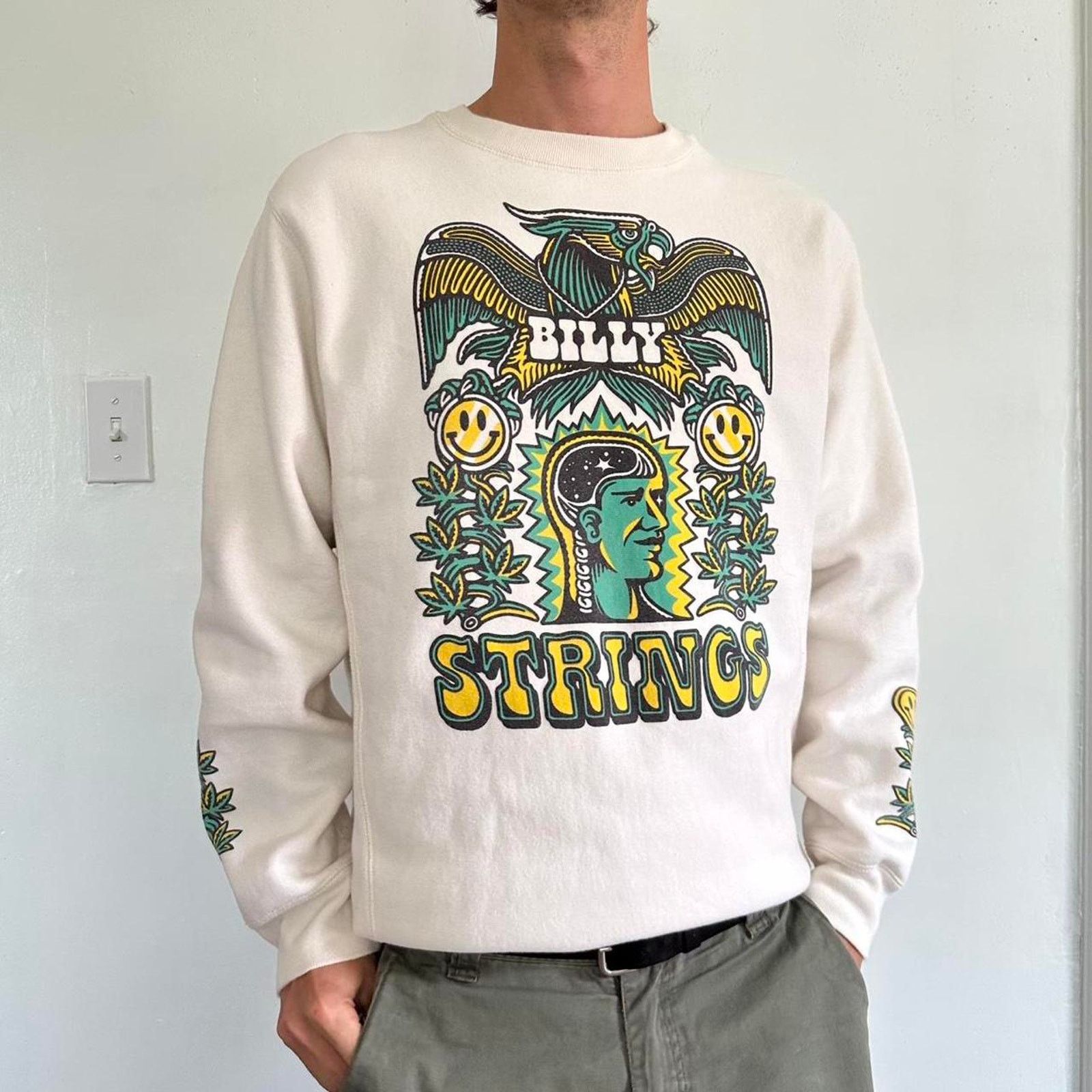 Band Tees × Other Billy Strings Fall 2021 Concert Tour Merch Crewneck Size US M / EU 48-50 / 2 - 7 Thumbnail