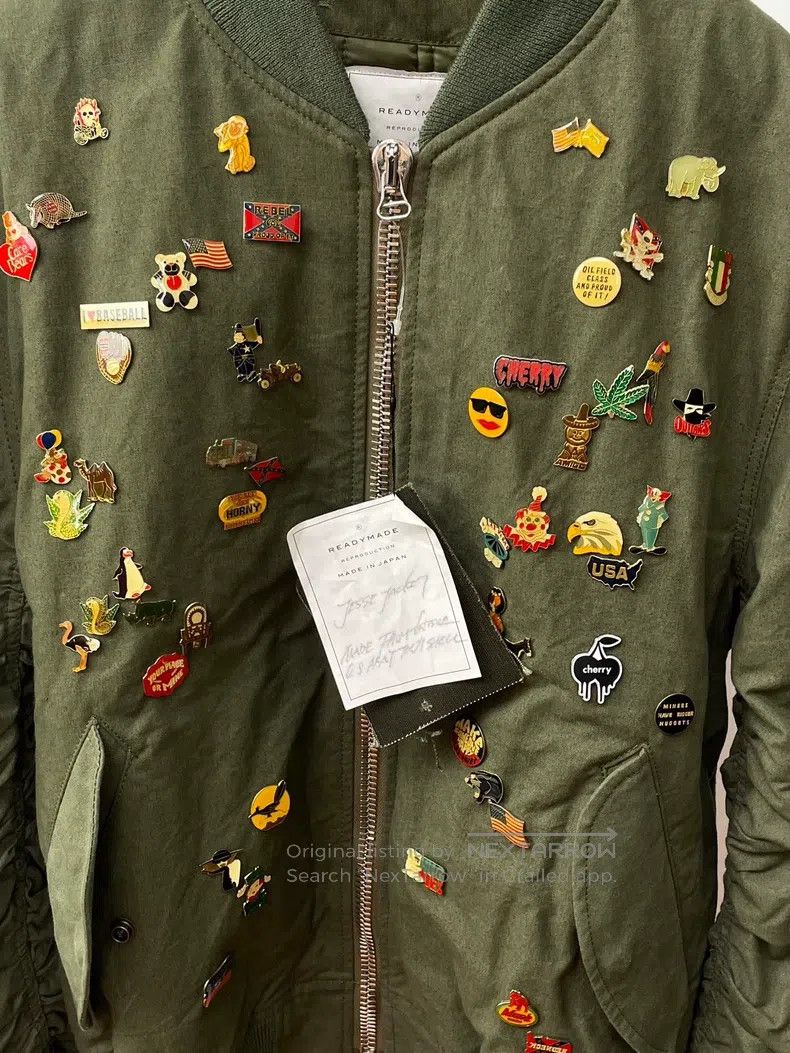 Ready Made Flight Jacket, Military Tent Fabric, Antique Fa