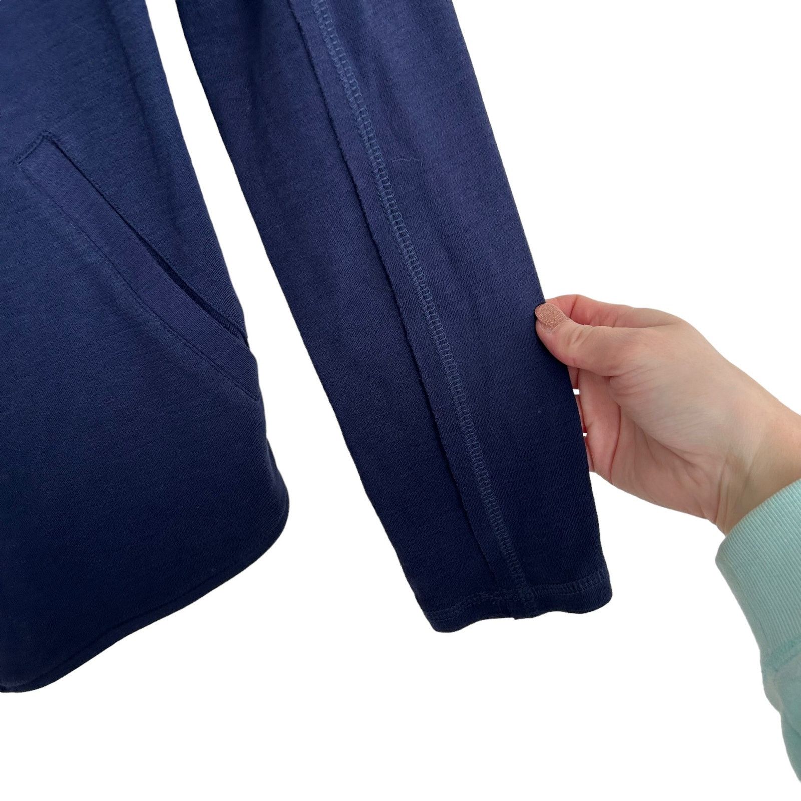 Other Caslon Navy Blue Open Front Cardigan Sz PS Size S / US 4 / IT 40 - 4 Thumbnail
