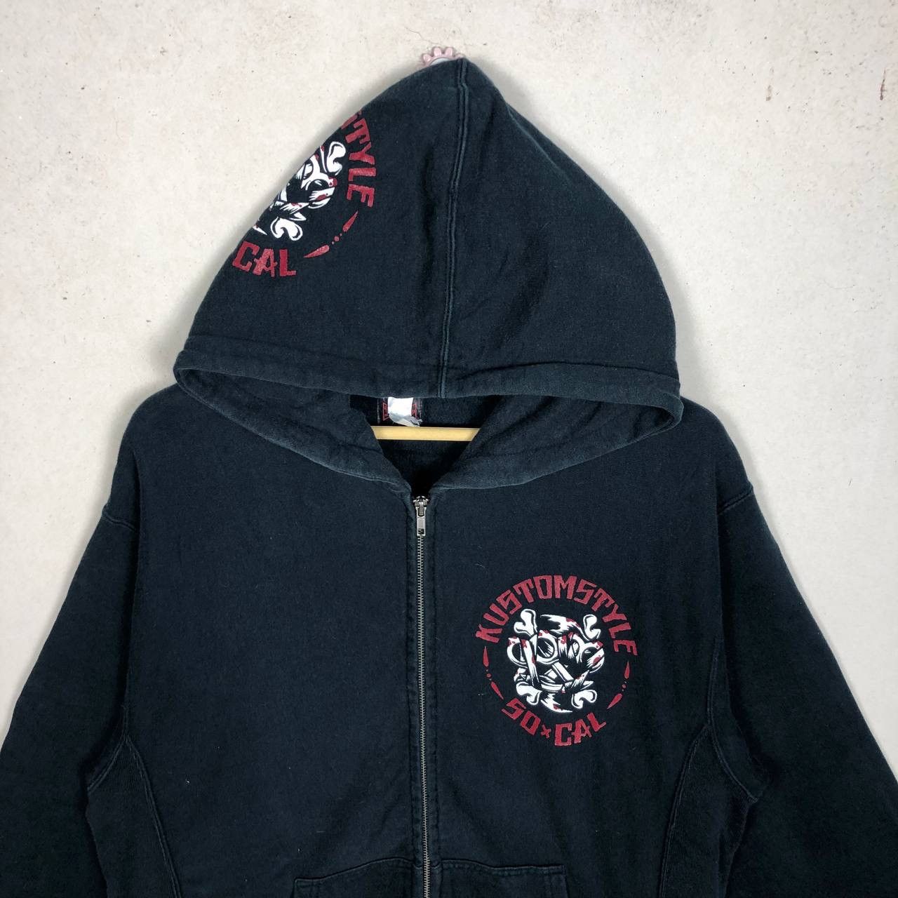 Japanese Brand Avant Garde Japanese Kustomstyle So-Cal Maria Skull Hoodie Size US L / EU 52-54 / 3 - 4 Thumbnail