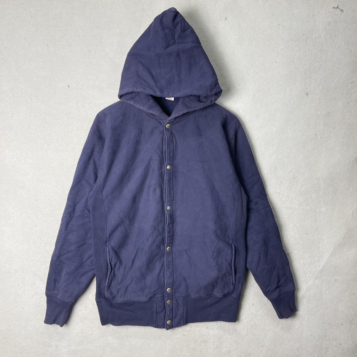Toyo Enterprises Vintage Cheswick Snap Button Hooded Sweat Jacket Size US XL / EU 56 / 4 - 1 Thumbnail
