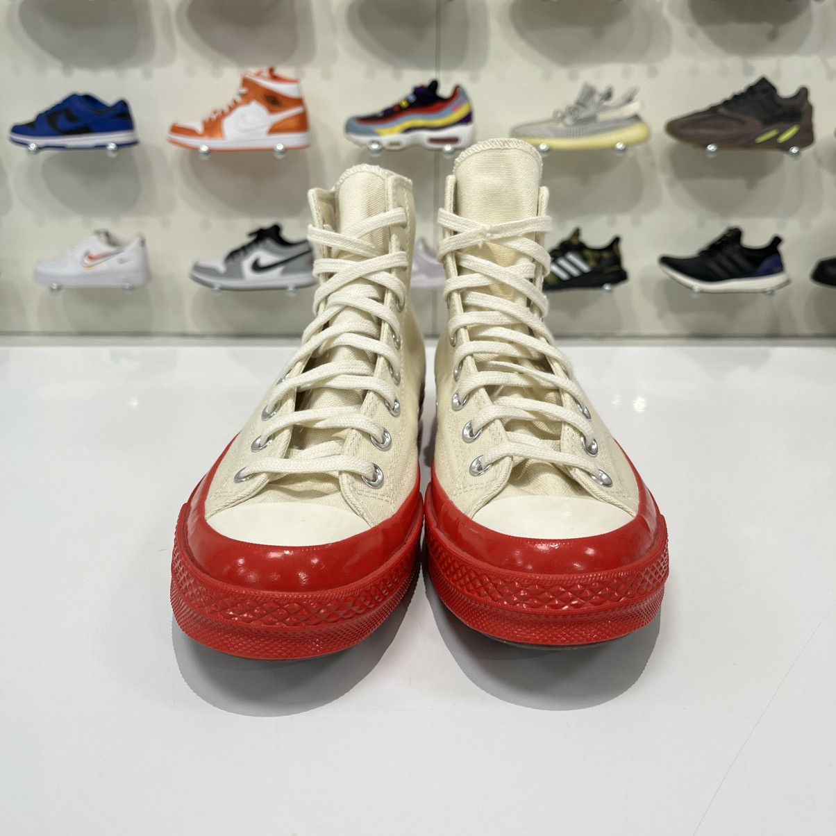 Comme des Garcons PLAY × Converse Converse Chuck Taylor All Star 70 Hi x CDG Play Red Midsole Size US 9 / EU 42 - 8 Thumbnail
