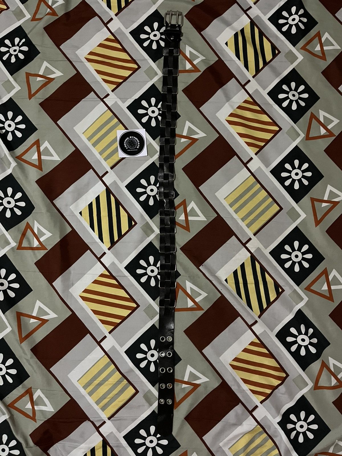 If Six Was Nine × Japanese Brand × Vintage Brown Belt With 2 Prong And Iron Braid Motif Size ONE SIZE - 1 Thumbnail
