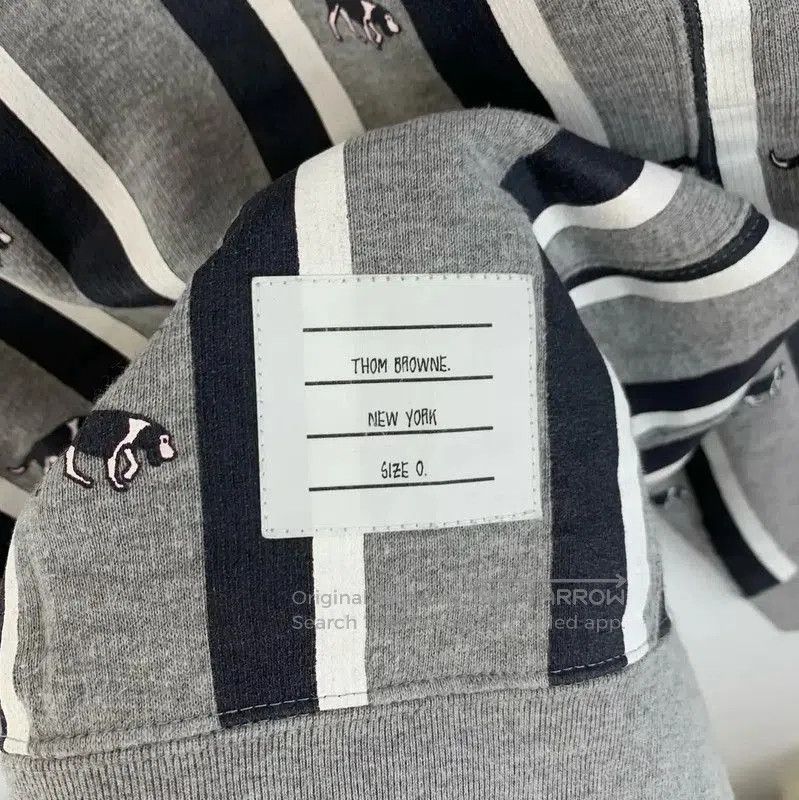 Thom Browne Thom Browne Gray Striped Women's Sweatshirt . Size XXS / US 00 / IT 34 - 5 Thumbnail
