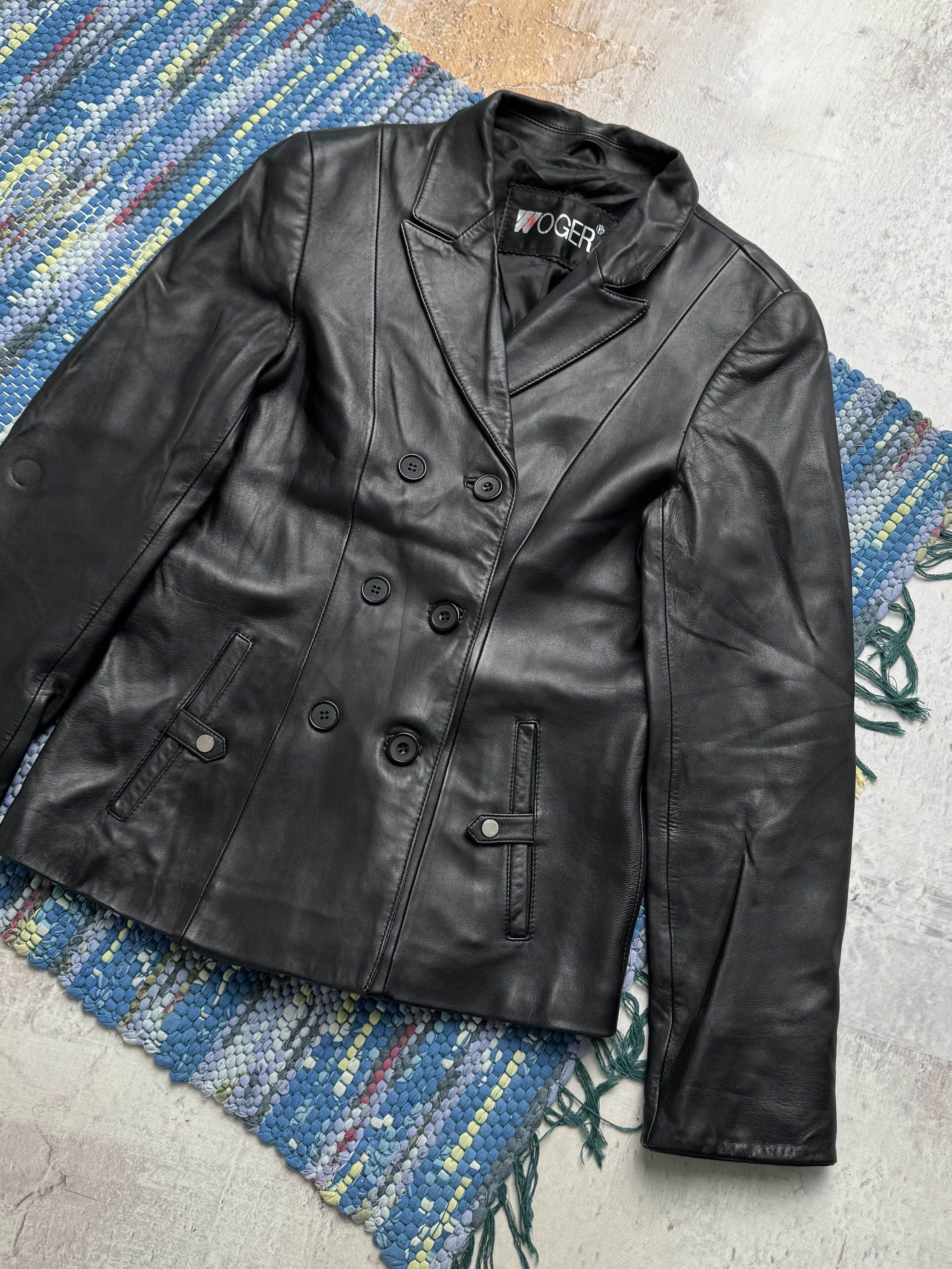 Vintage Vintage Leather Jacket A8(V1)D15 Size S / US 4 / IT 40 - 3 Thumbnail