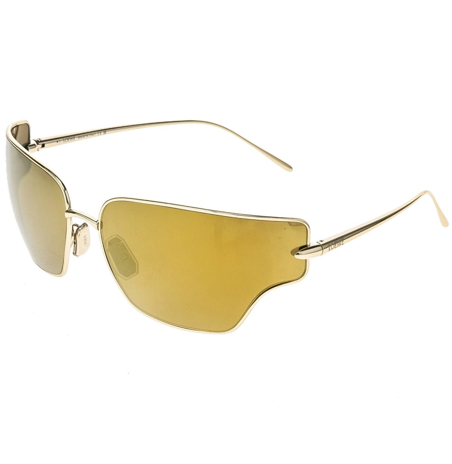 Loewe LOEWE LW40150U 40150 Metal SIGNATURE Mask Gold Sunglass Size ONE SIZE - 4 Thumbnail