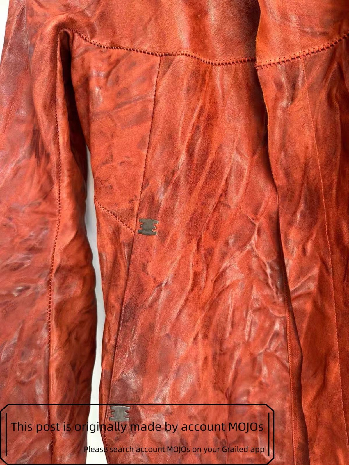 Isaac Sellam Experience Sz S Isaac Sellam Back Skeleton Zip Leather Jacket mojos1620 Size US S / EU 44-46 / 1 - 3 Thumbnail