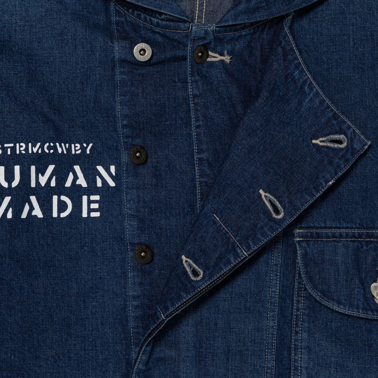 Human Made Human Made Denim Hooded Jacket Size ONE SIZE - 3 Thumbnail