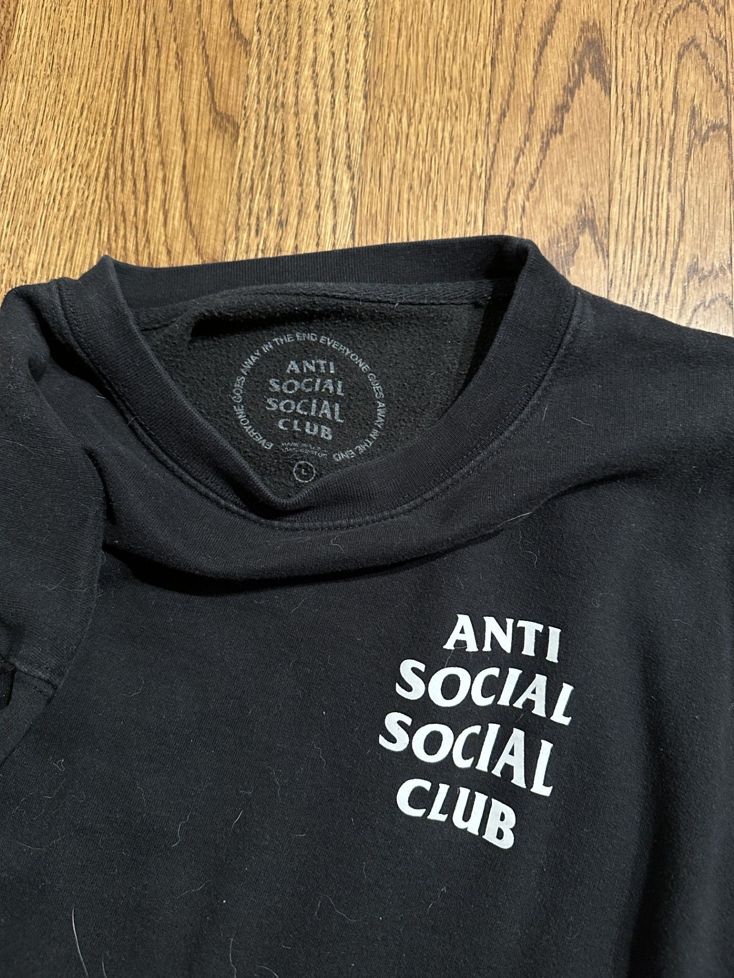 Anti Social Social Club Anti Social Social Club Kkoch Black Crewneck Size US L / EU 52-54 / 3 - 3 Thumbnail