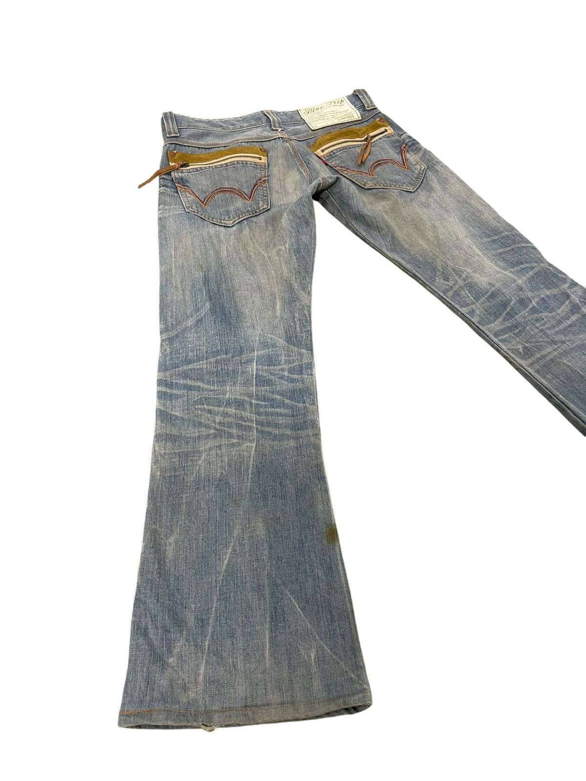 Edwin Flare Jeans Edwin Faded Distress Dirty Grunge Boot Cut 1🟦4 Size US 32 / EU 48 - 12 Thumbnail