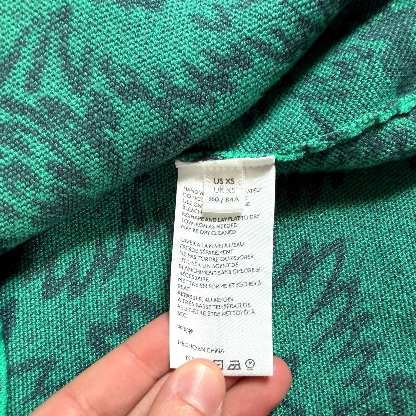 Vintage Maeve by Anthropologie Sweater Women XS Green Mock Neck Floral Knit Pullover Bohemian Size XS / US 0-2 / IT 36-38 - 4 Thumbnail