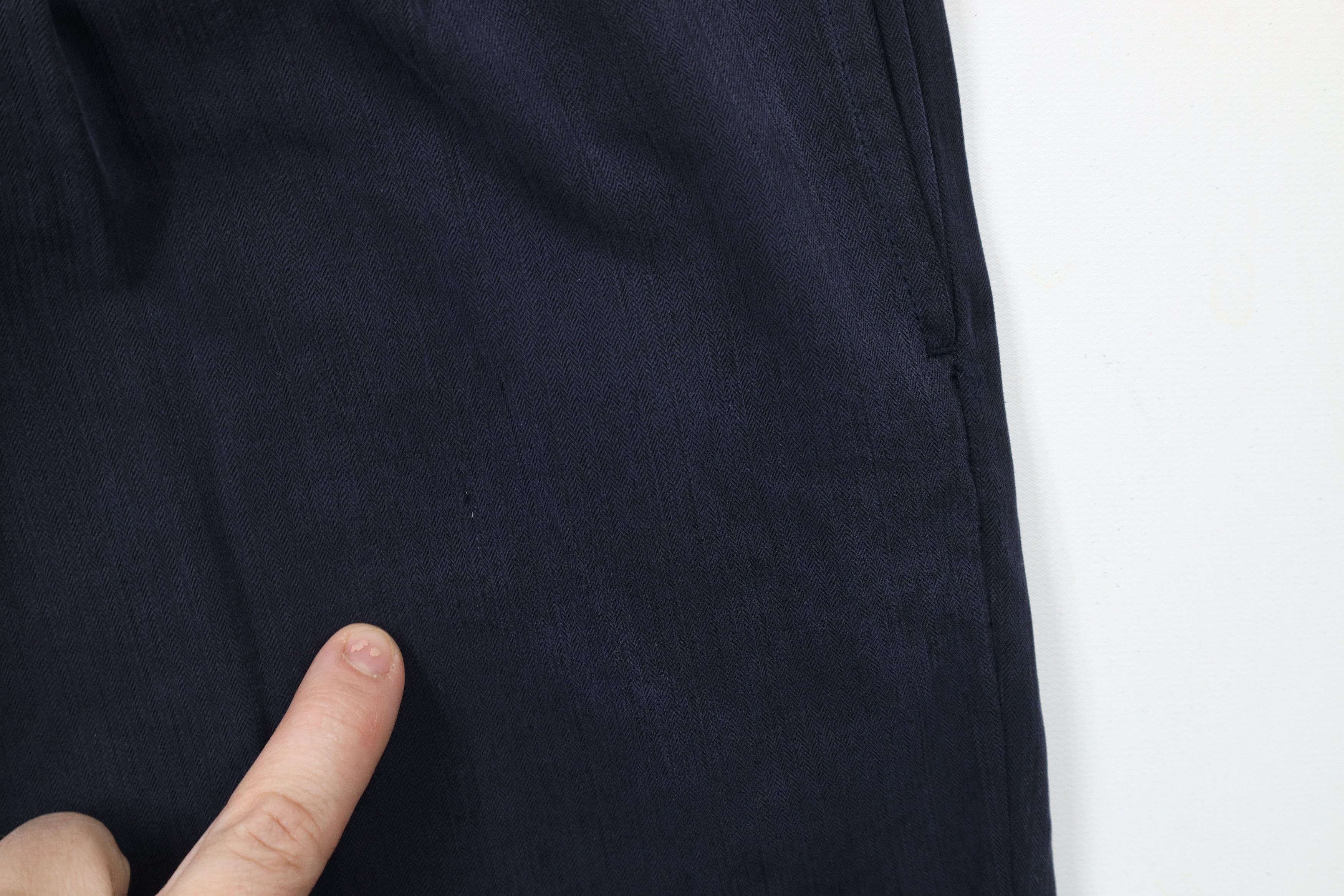 Tommy Bahama × Vintage Vintage Tommy Bahama Wide Leg Silk Blend Chino Pants Blue Size US 36 / EU 52 - 5 Thumbnail