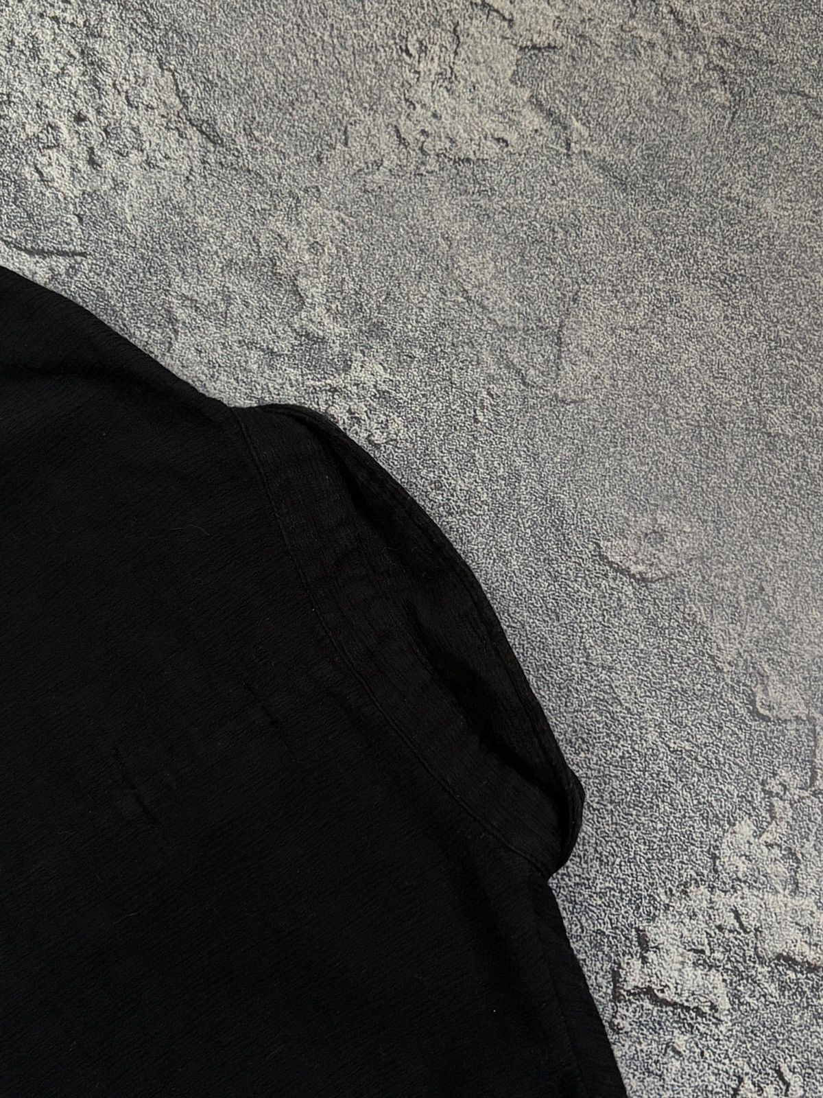 Thom Krom Thom Krom Black Asymmetric Distressed Hem Shirt L Size L / US 10 / IT 46 - 12 Thumbnail