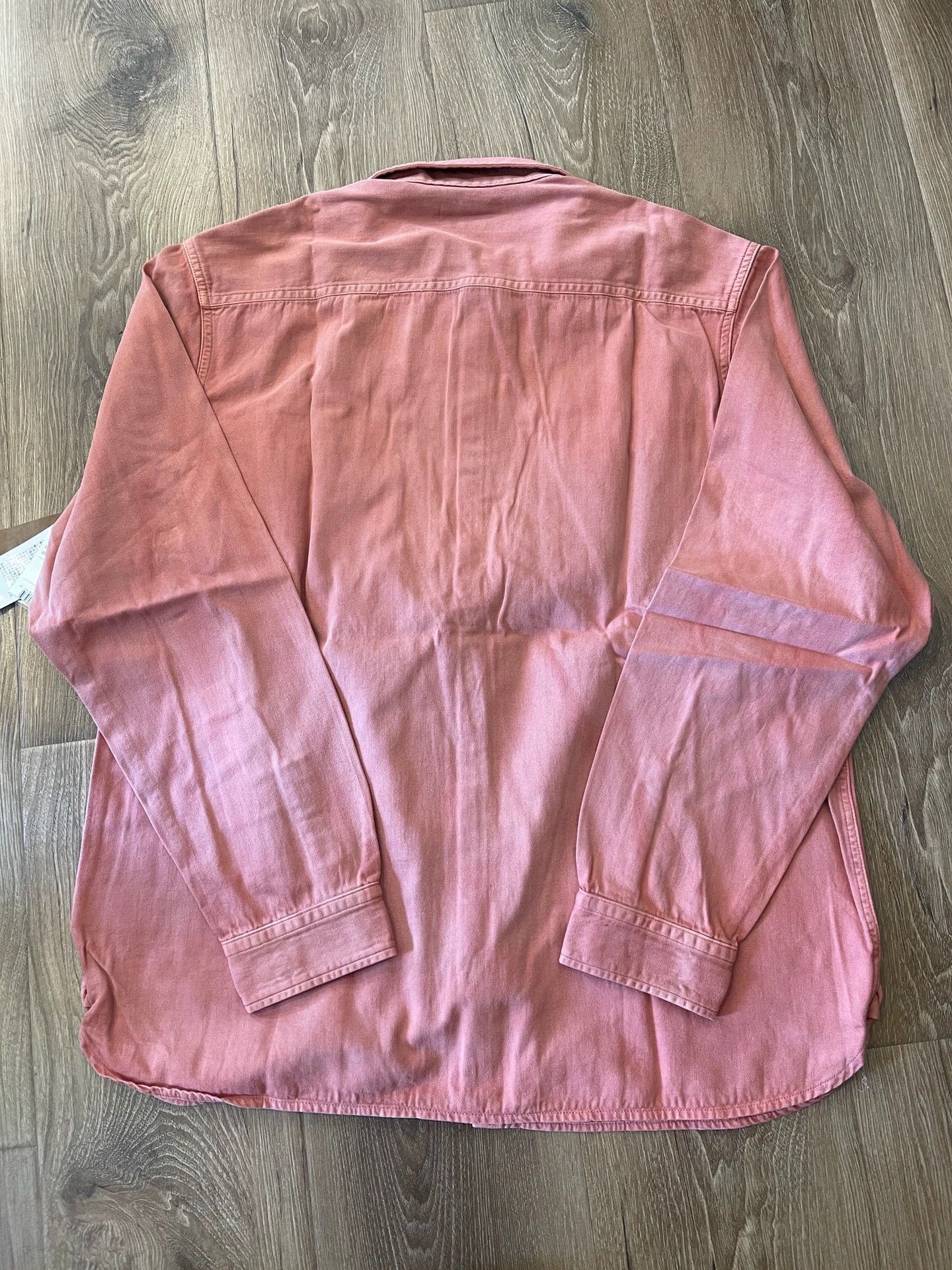 RRL Ralph Lauren RRL Garment Twill Work Shirt Red Washed XL 24AW Size US XL / EU 56 / 4 - 5 Thumbnail