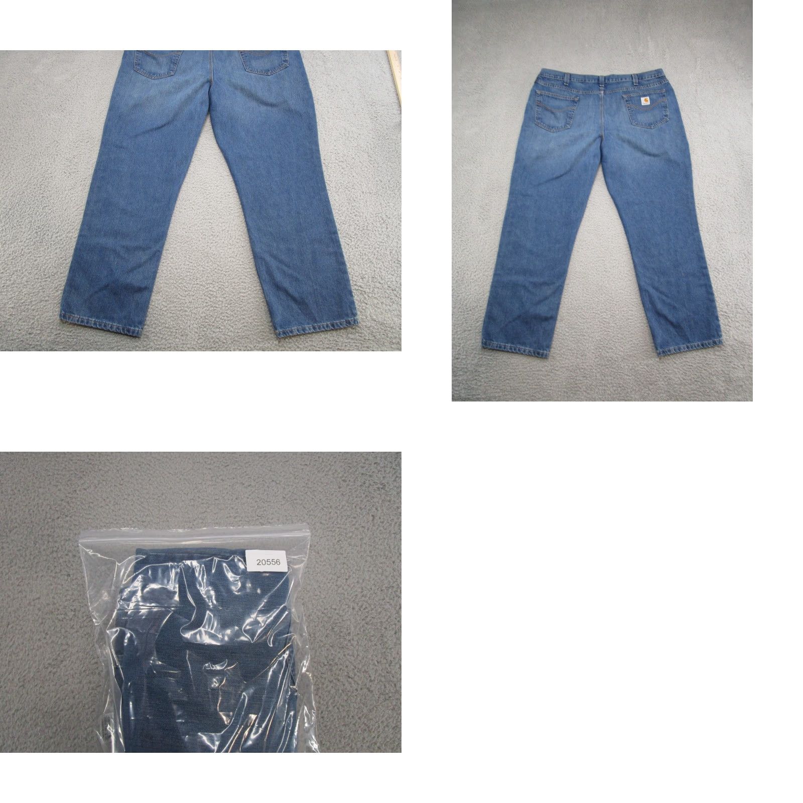 Carhartt Carhartt Jeans Men Medium Wash Denim 44x30 Traditional Fit Size 44 30 Inseam Blue Straight Denim Logo Mens Size US 44 / EU 60 - 9 Thumbnail