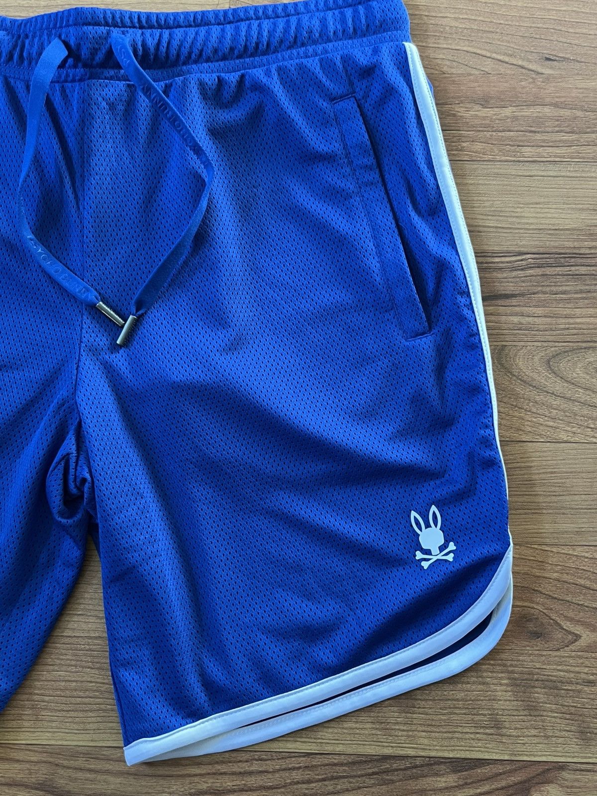 Psycho Bunny Mens Psycho Bunny Nico Mesh Shorts Size:Small Color: Blue Size US 31 - 3 Thumbnail
