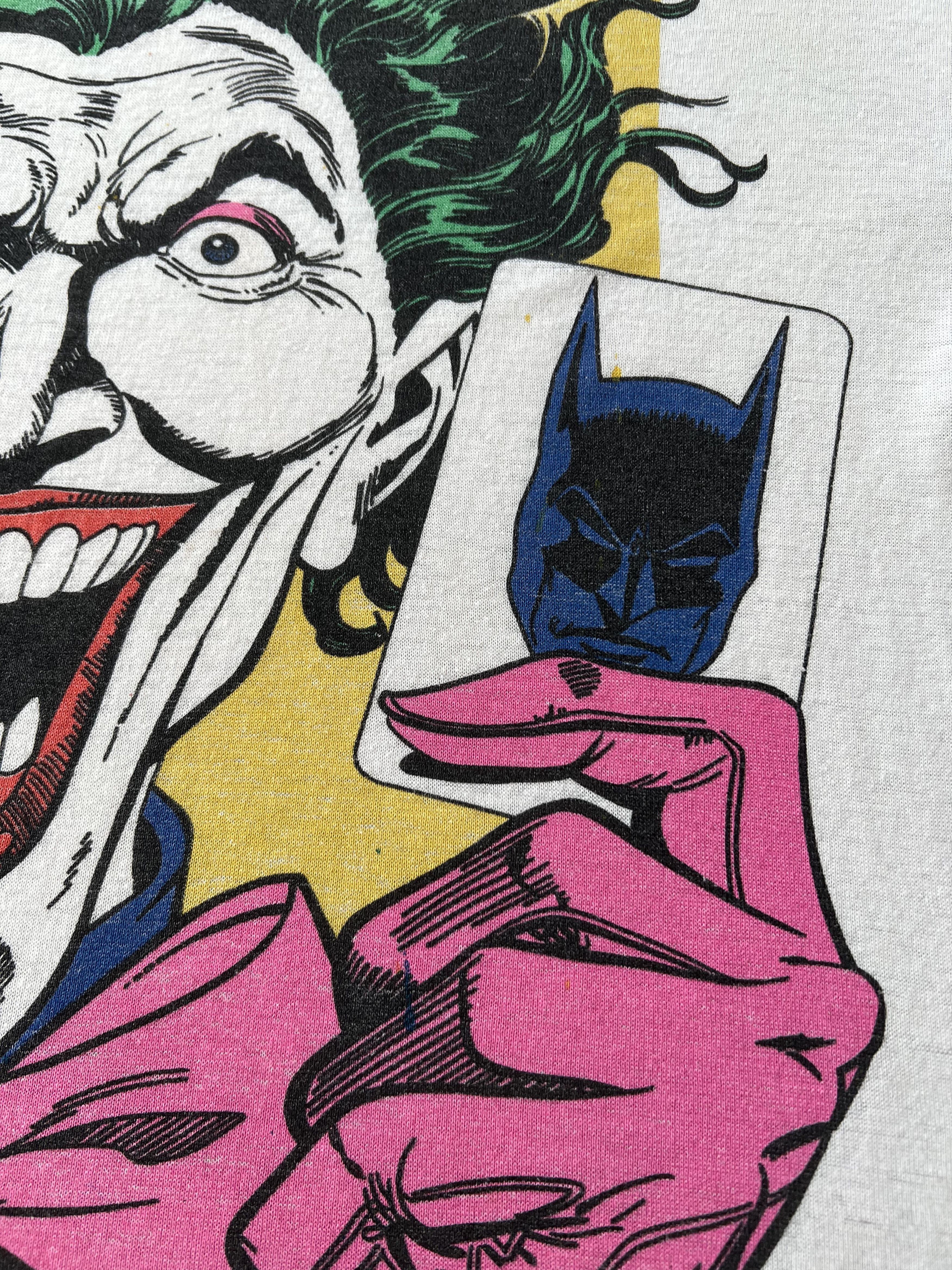 DC Comics Vintage 1989 Joker Batman DC Comics White T-shirt Size US M / EU 48-50 / 2 - 5 Thumbnail