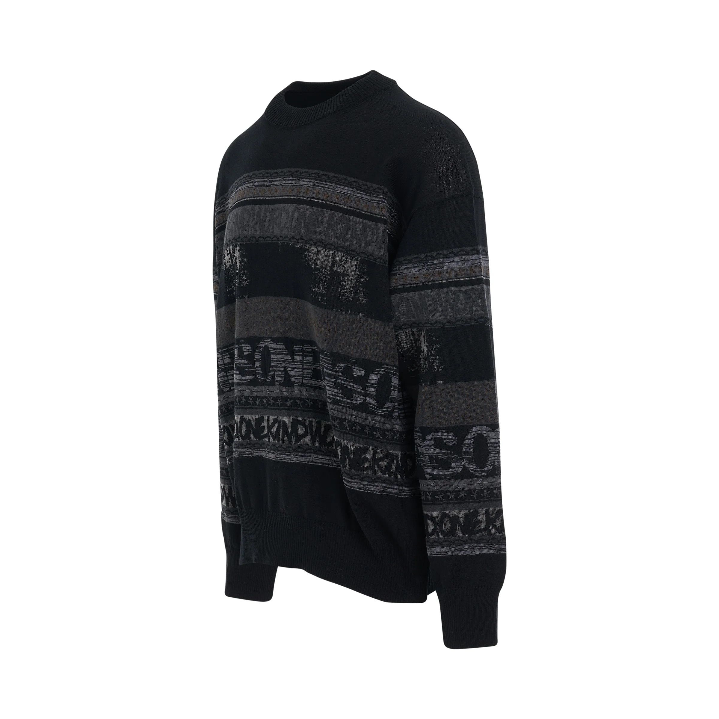 Sacai o1mris0824 Knit Pullover in Black Size US M / EU 48-50 / 2 - 2 Thumbnail