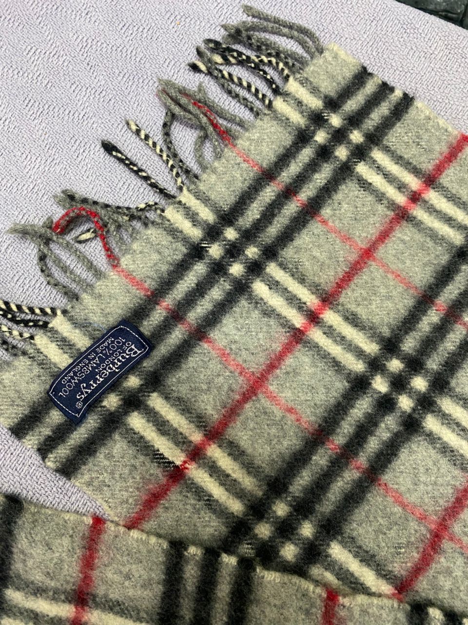 Burberry Prorsum Vintage Burberry London Lambswool Scarf Size ONE SIZE - 7 Thumbnail