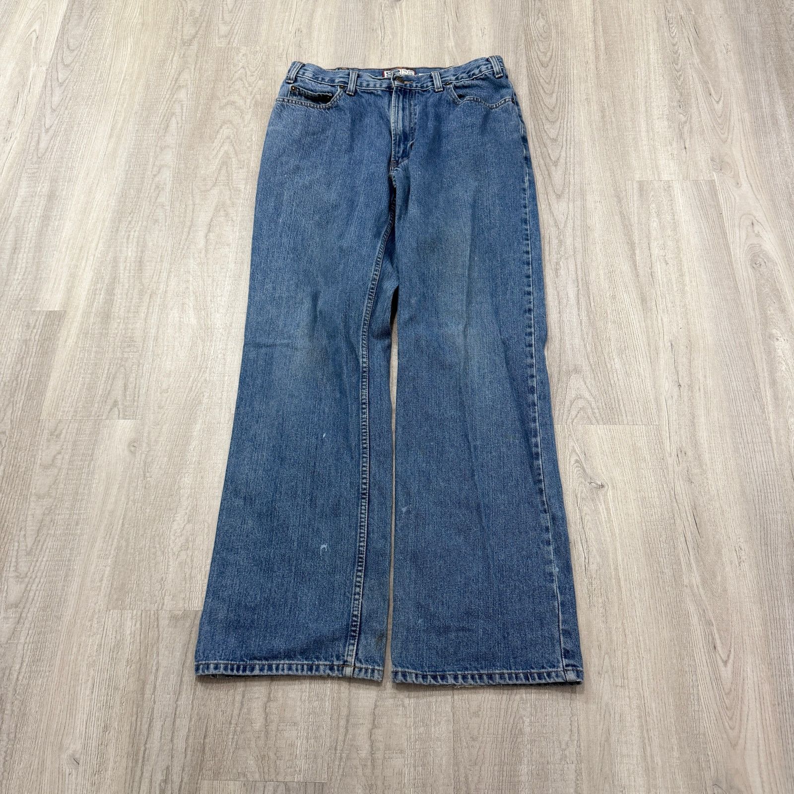 Old Navy Vintage Old Navy Blue Jeans Men's 33x34 y2k 10" Leg Opening Size US 33 - 1 Thumbnail