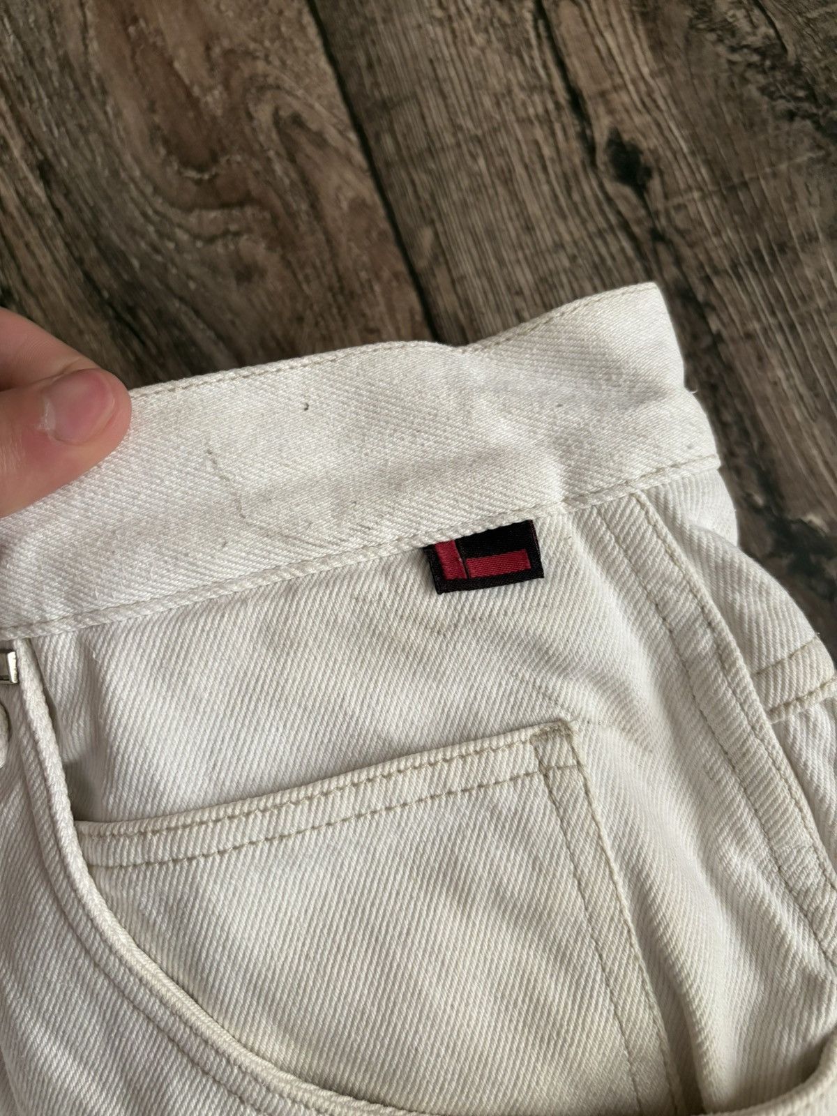 Fubu × JNCO × Vintage Vintage Fubu White Rare Carpenter Cargo Denim Rap Jeans Size US 34 / EU 50 - 12 Thumbnail