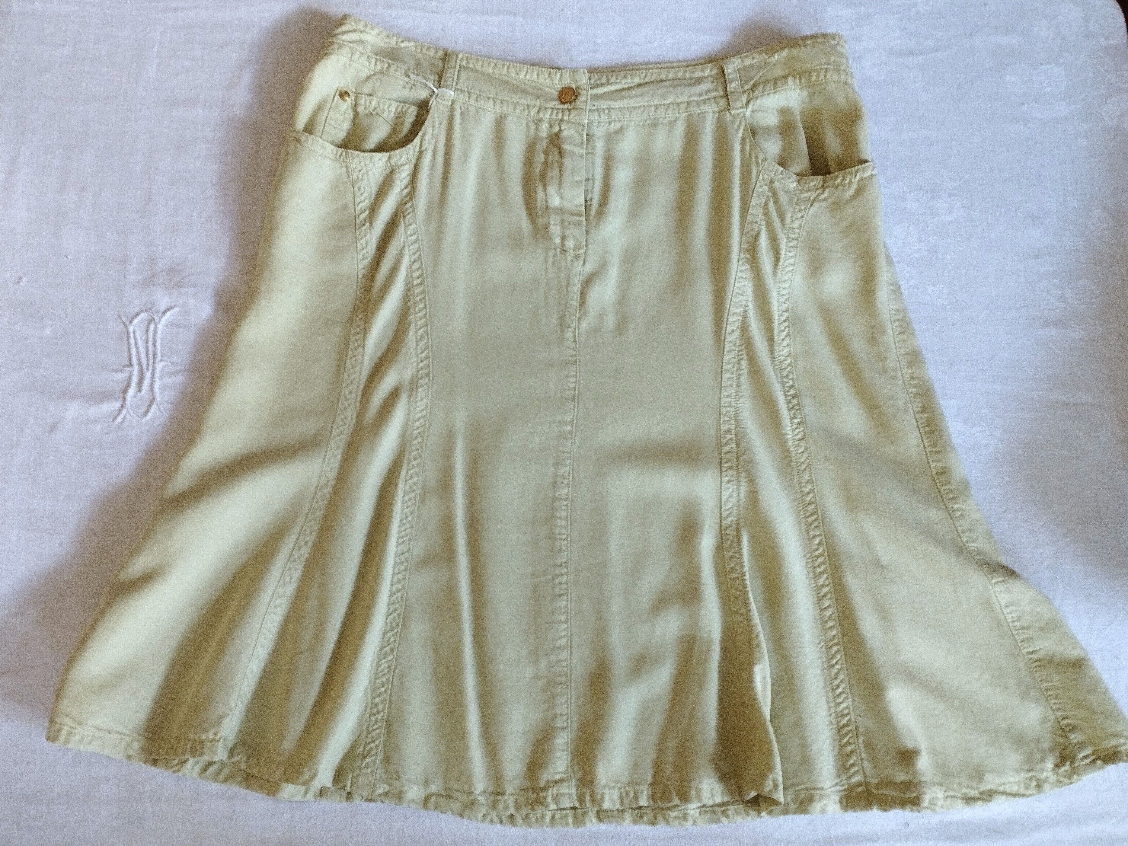 Cerruti 1881 Cerruti Jupe Tencel Suédé T 3XL Size 34" / US 12 / IT 48 - 4 Thumbnail
