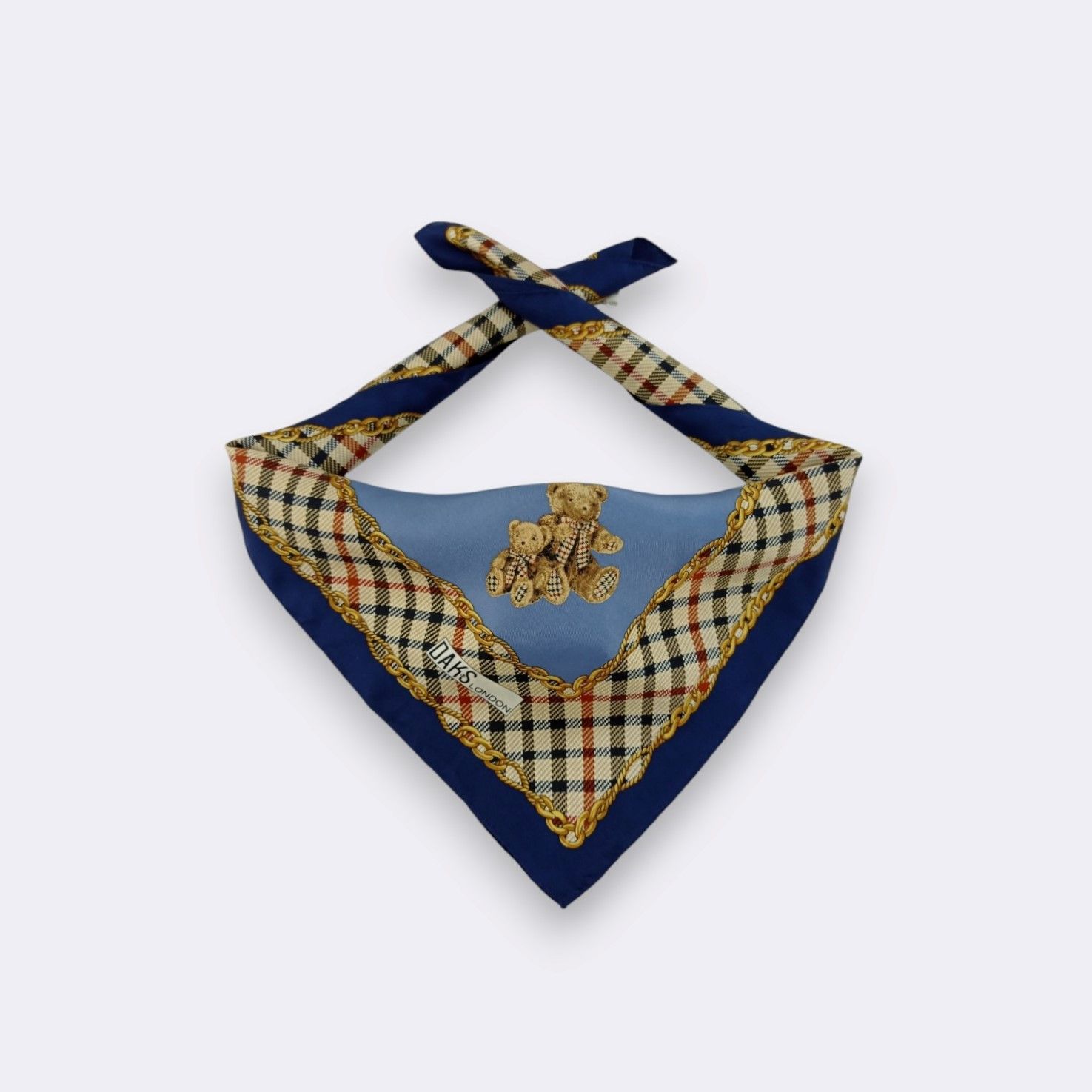 DAKS Vintage Daks London Handkerchief Neckerchief Bandana H124E Size ONE SIZE - 2 Thumbnail