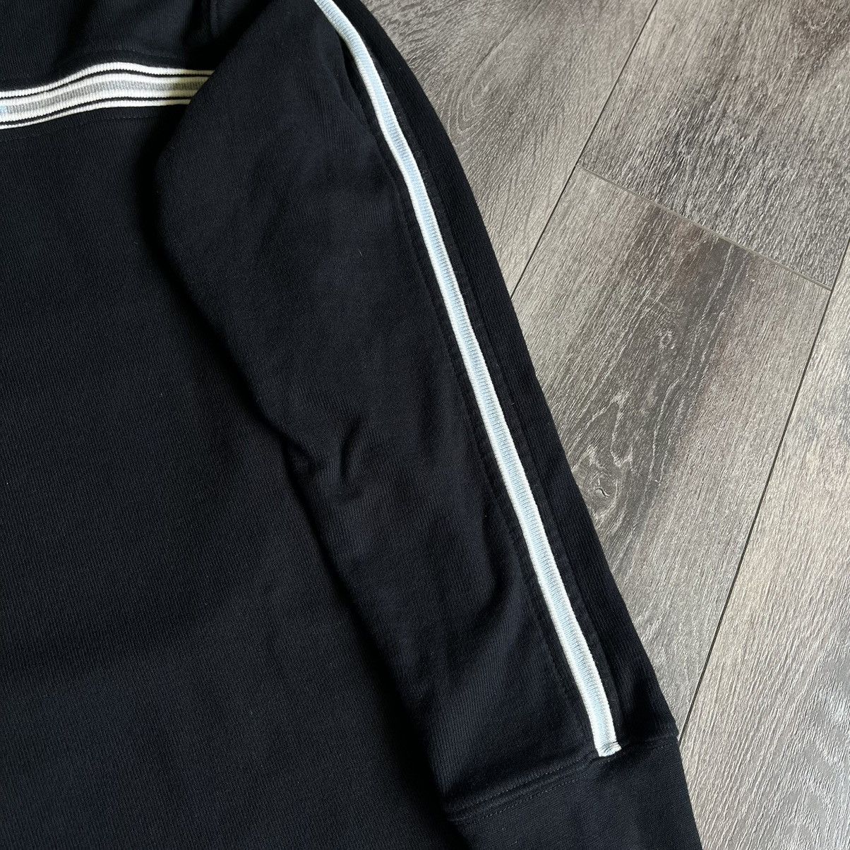 Point Zero Vintage 2000s Point Zero Stripe Navy Light Blue Grey Sweater Size US L / EU 52-54 / 3 - 3 Thumbnail