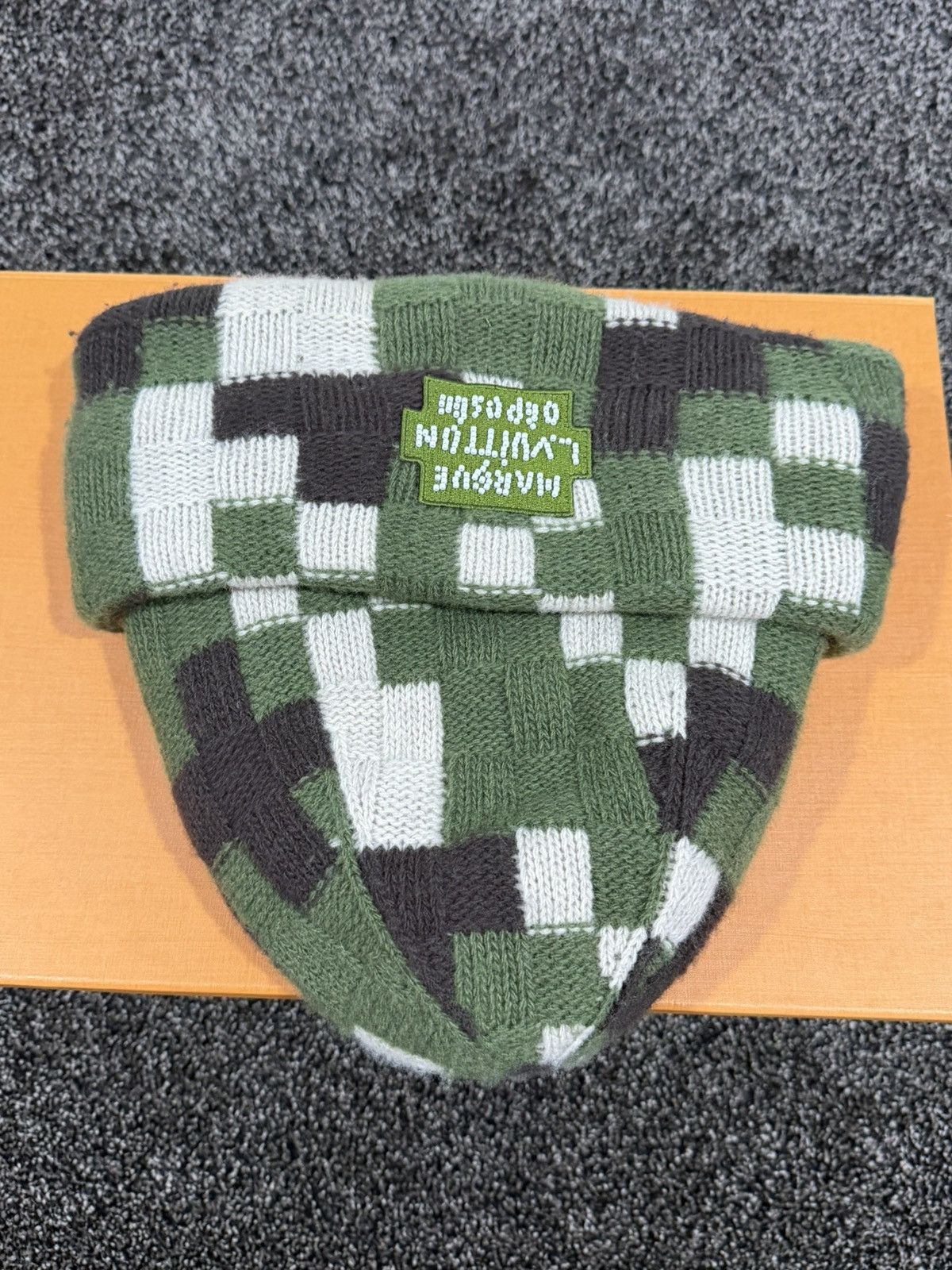 Louis Vuitton Louis Vuitton Pharrell Damoflage Damier Camo Beanie Knit Hat Size ONE SIZE - 5 Thumbnail