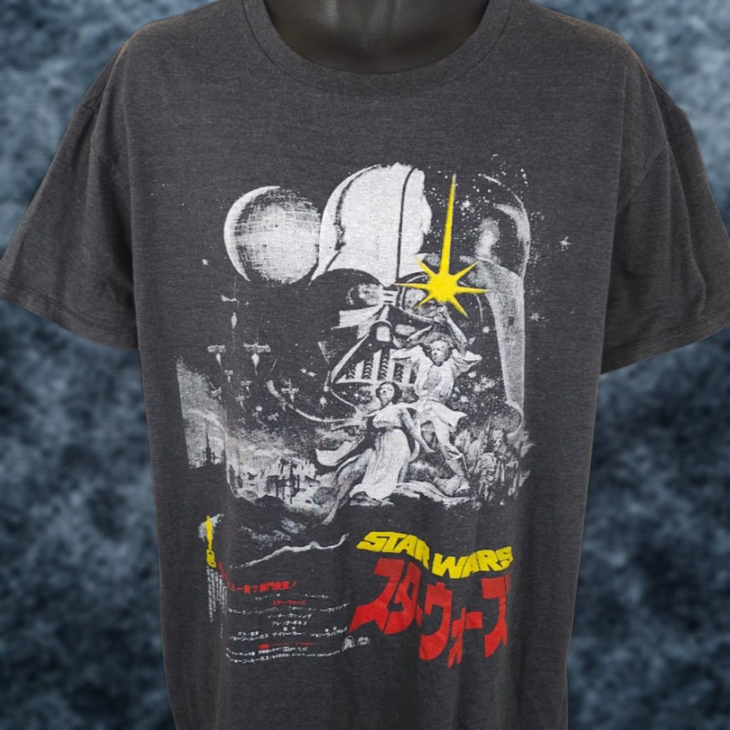 Star Wars Star Wars T Shirt Mens Size XL Gray Darth Vader Empire Strikes Back Japanese Size US XL / EU 56 / 4 - 1 Thumbnail