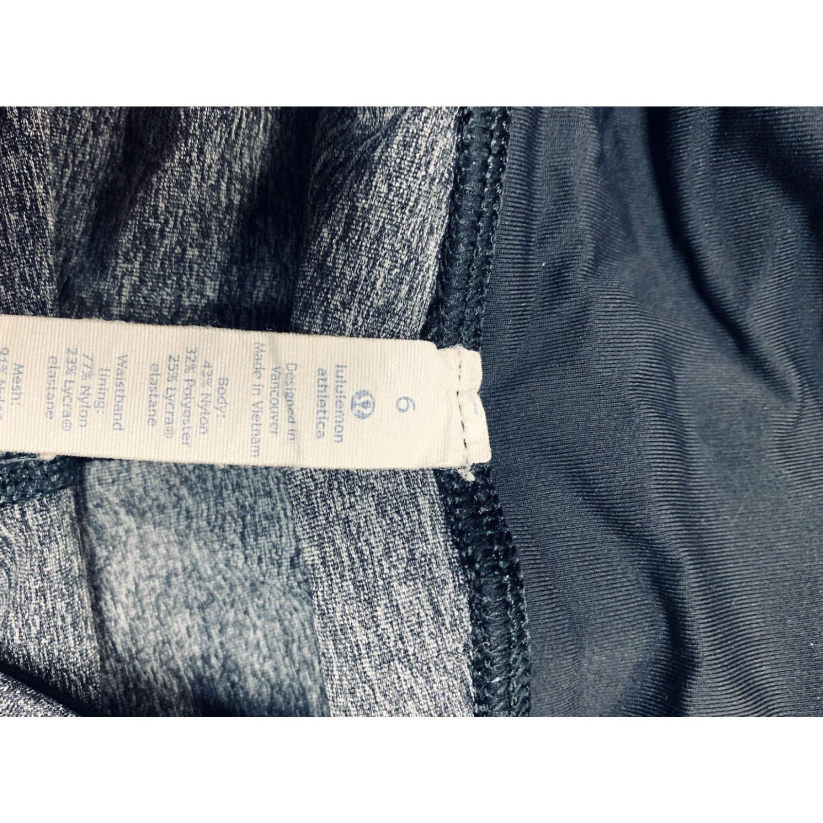 Lululemon Lululemon Pace Rival Cropped Gray Leggings Zip Pocket Size 6 Womens Size 28" / US 6 / IT 42 - 3 Thumbnail