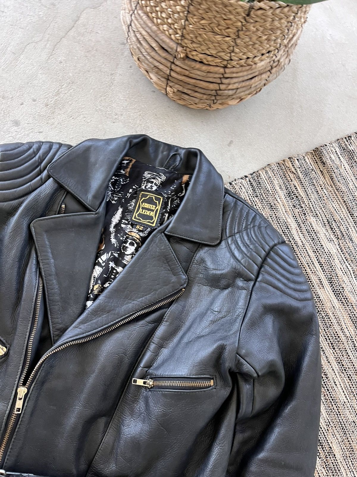 Harley Davidson Vintage Rare Leather Biker Jacket Black Insulated Lined Y2K Size US M / EU 48-50 / 2 - 8 Thumbnail