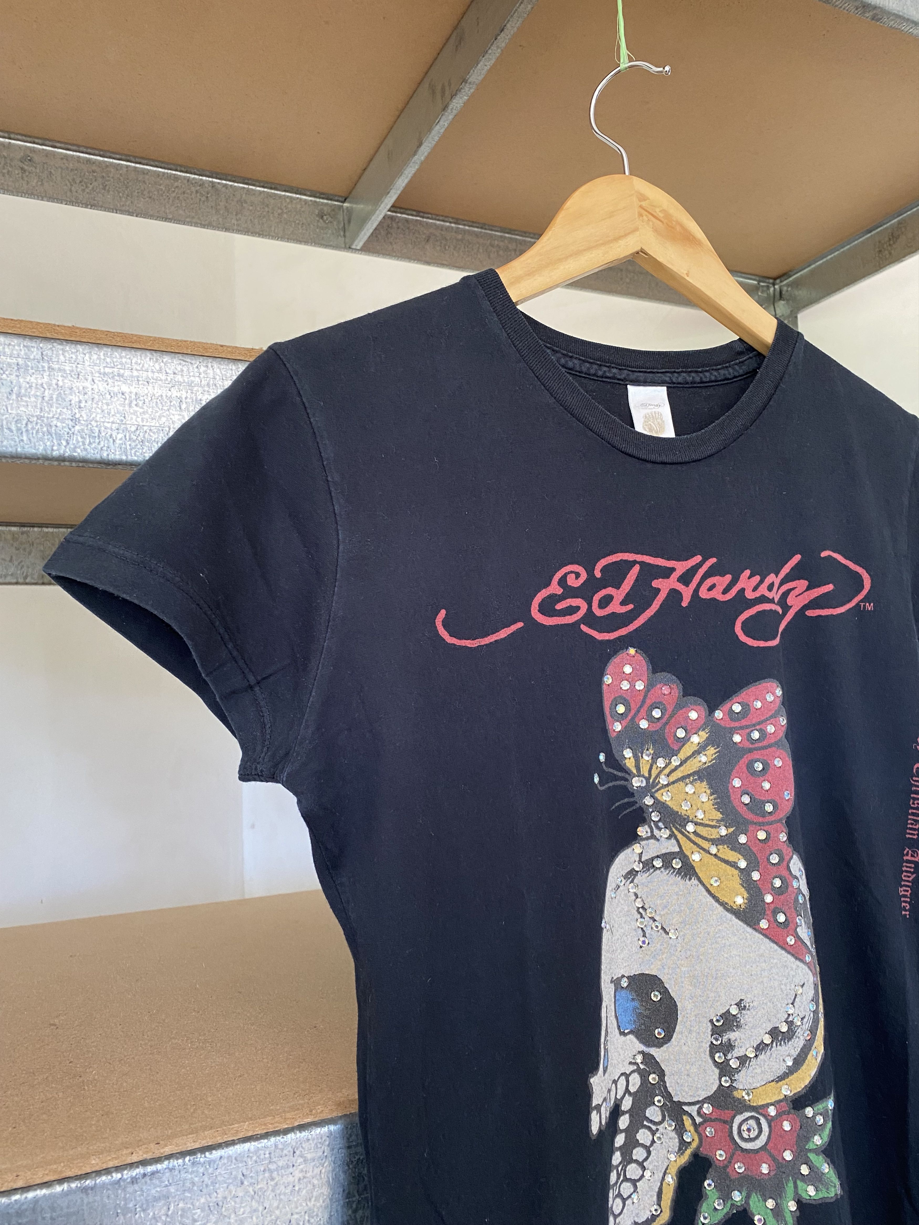 Christian Audigier Ed Hardy Vintage Y2K Cristian Audigier Black Streetwear Tee Size M / US 6-8 / IT 42-44 - 3 Thumbnail