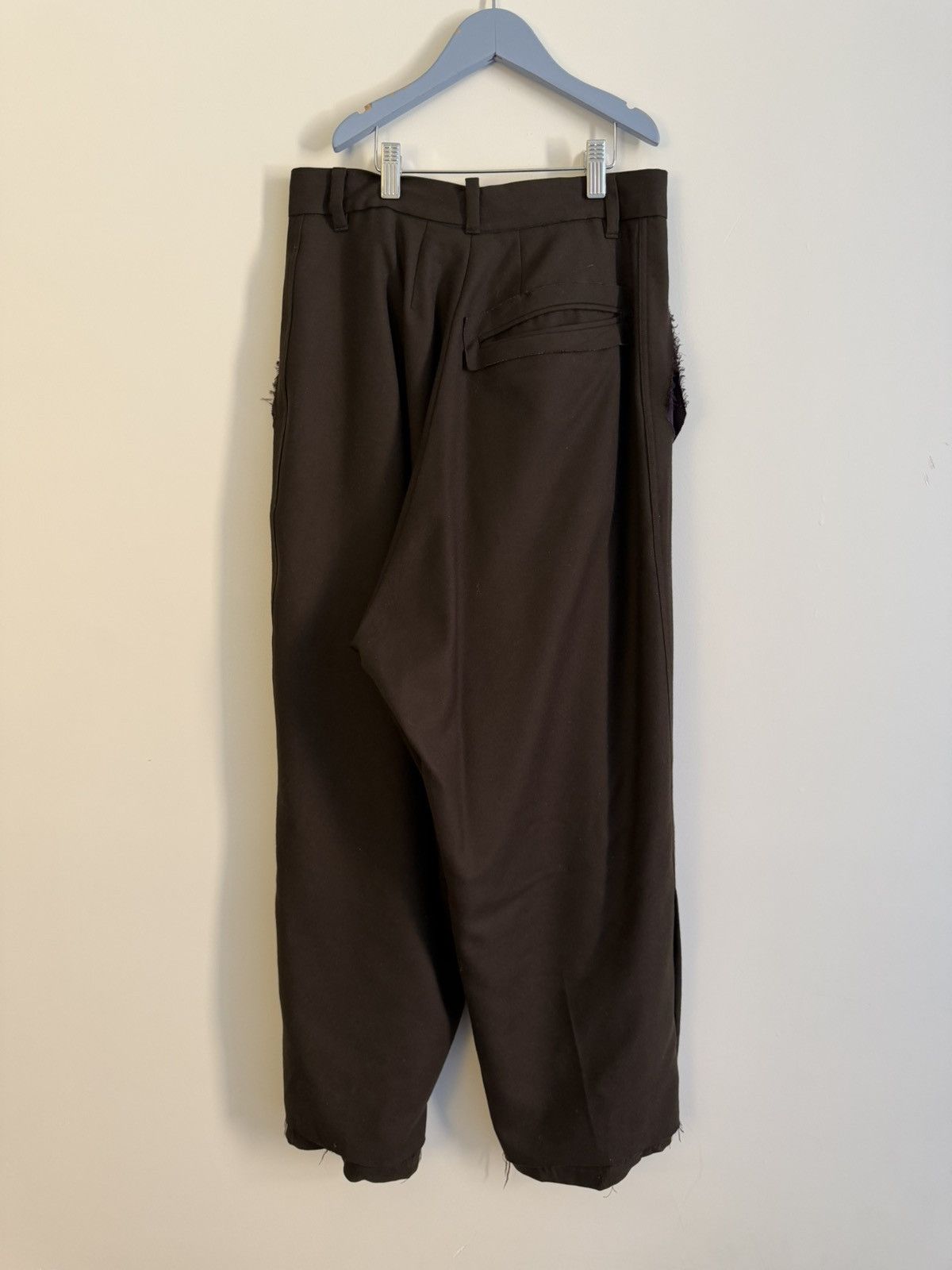 Bed j.w. Ford Dark brown wool trouser Size US 29 - 9 Thumbnail