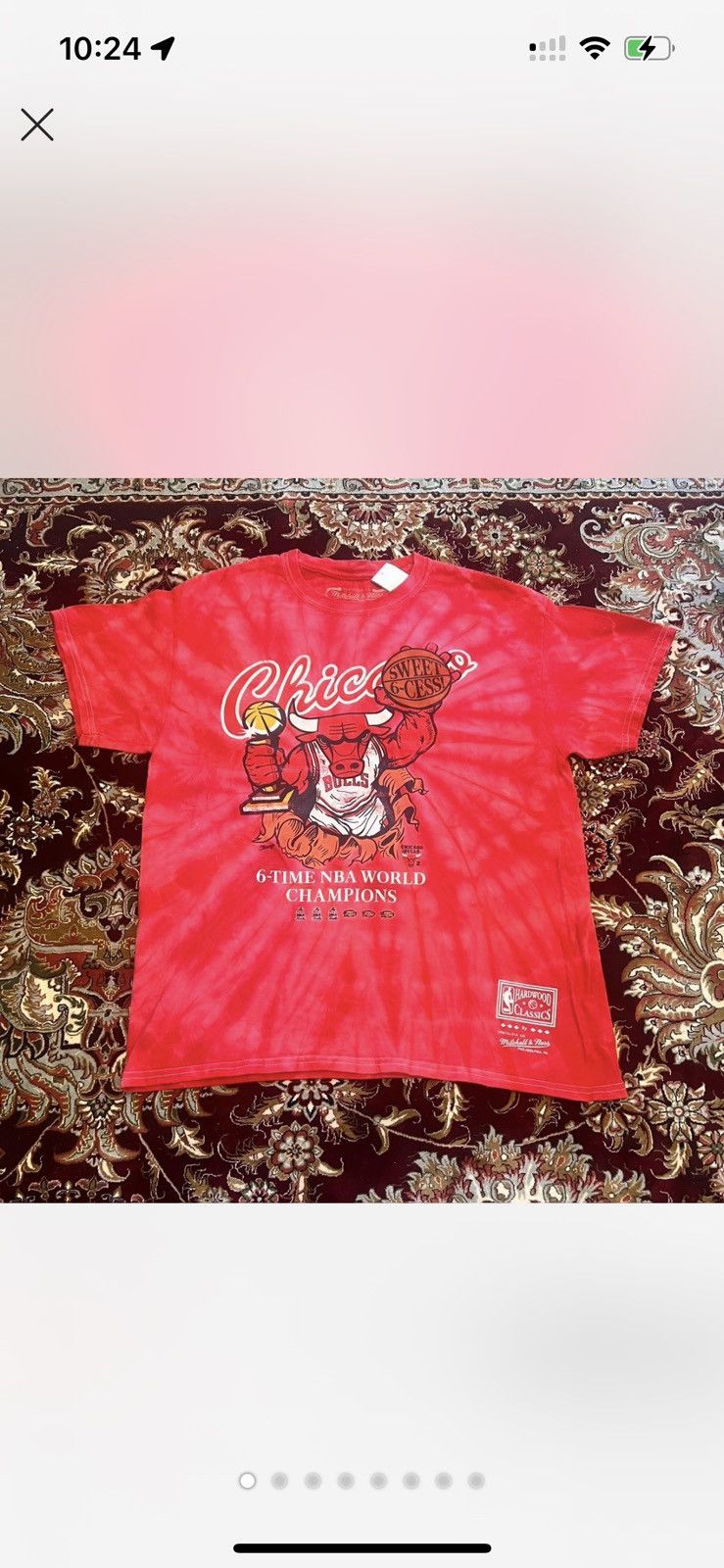 Mitchell & Ness Chicago Bulls NBA World Champions Men’s Size Large T-Shirt Size US L / EU 52-54 / 3 - 1 Thumbnail