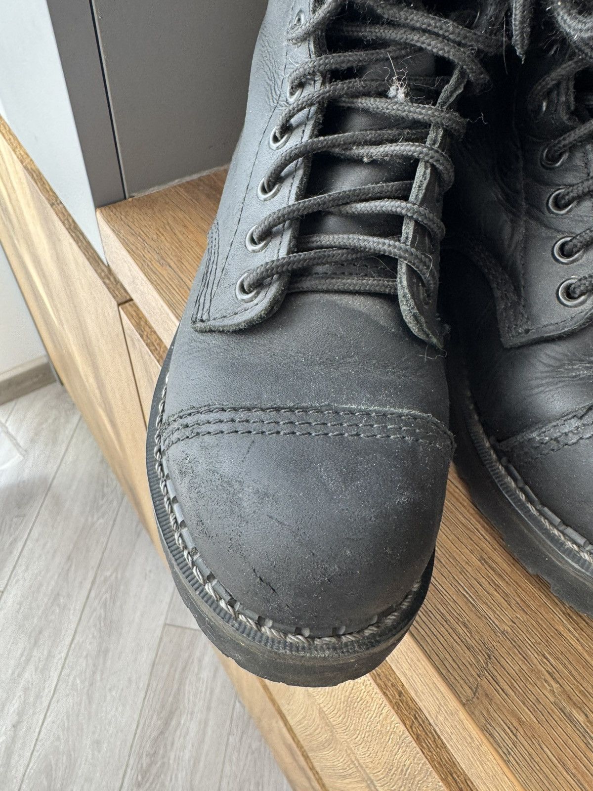 Genuine Leather Vintage Grinders Boots Leather steel y2k rock boots Size US 5.5 / EU 38 - 5 Thumbnail