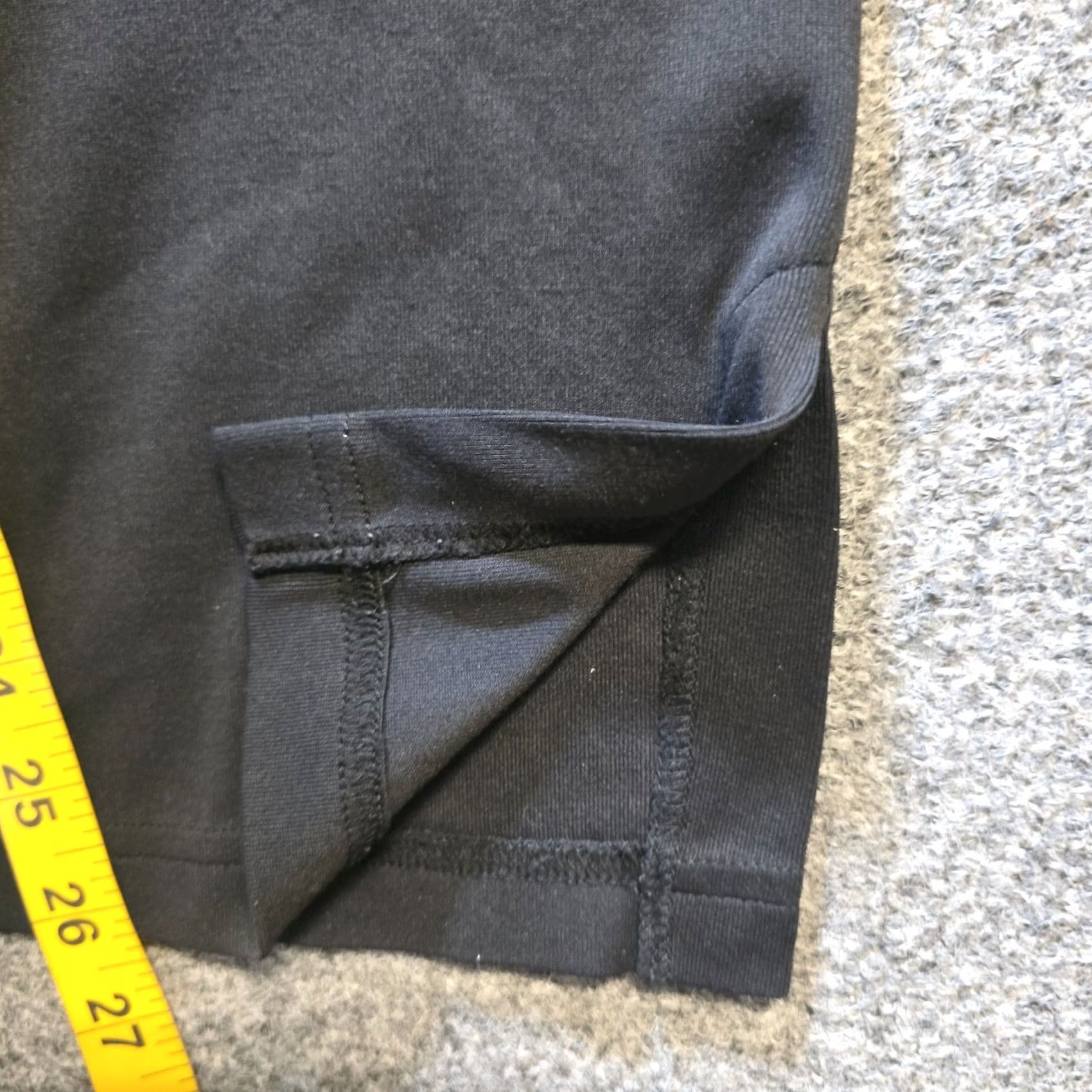 Vintage CAbi Pants Womens Medium Black Wide-Leg Cropped Pull On Stretch Casual Size 32" / US 10 / IT 46 - 7 Thumbnail