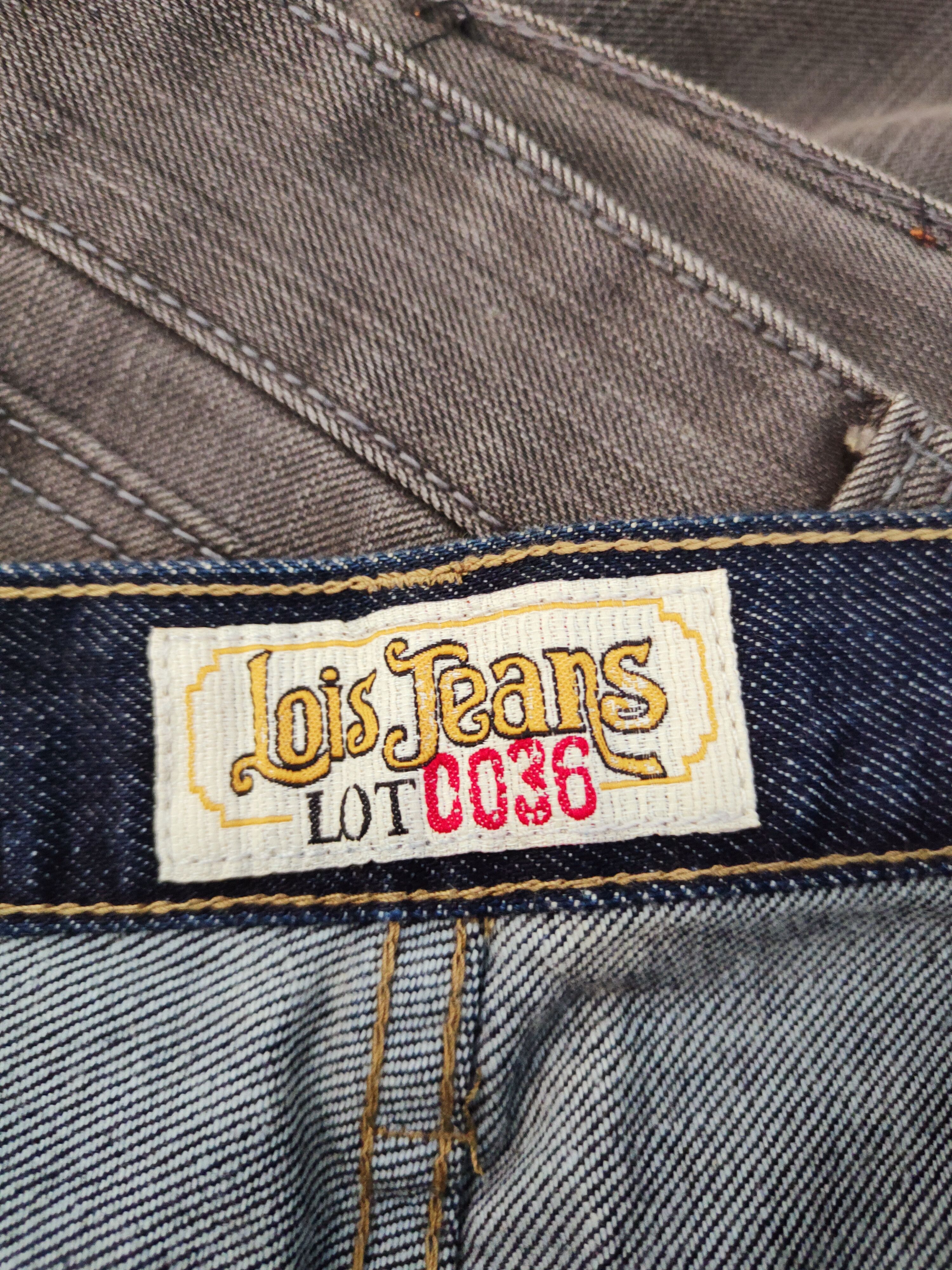 Japanese Brand × Vintage 1962 Lois 50th Anniversary Dark Blue Distressed Ripped Jeans Size US 35 - 20 Thumbnail