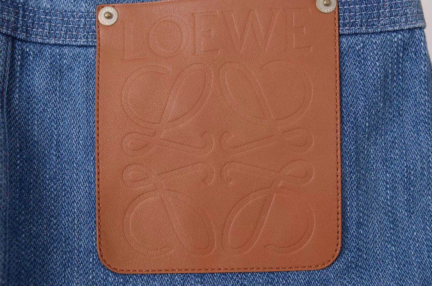 Loewe LOEWE denim short skirt Size 24" / US 00 / IT 34 - 2 Thumbnail