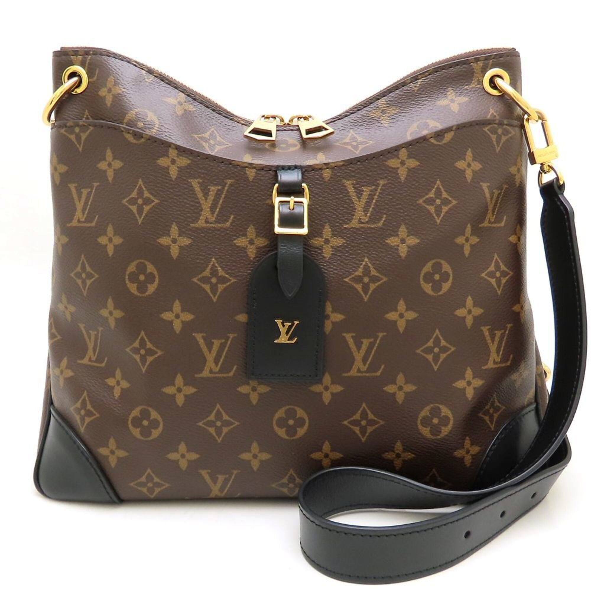 Louis Vuitton Monogram Odeon Nm Mm M45352 Shoulder Bag Brown Noir Women's 353557, Women's