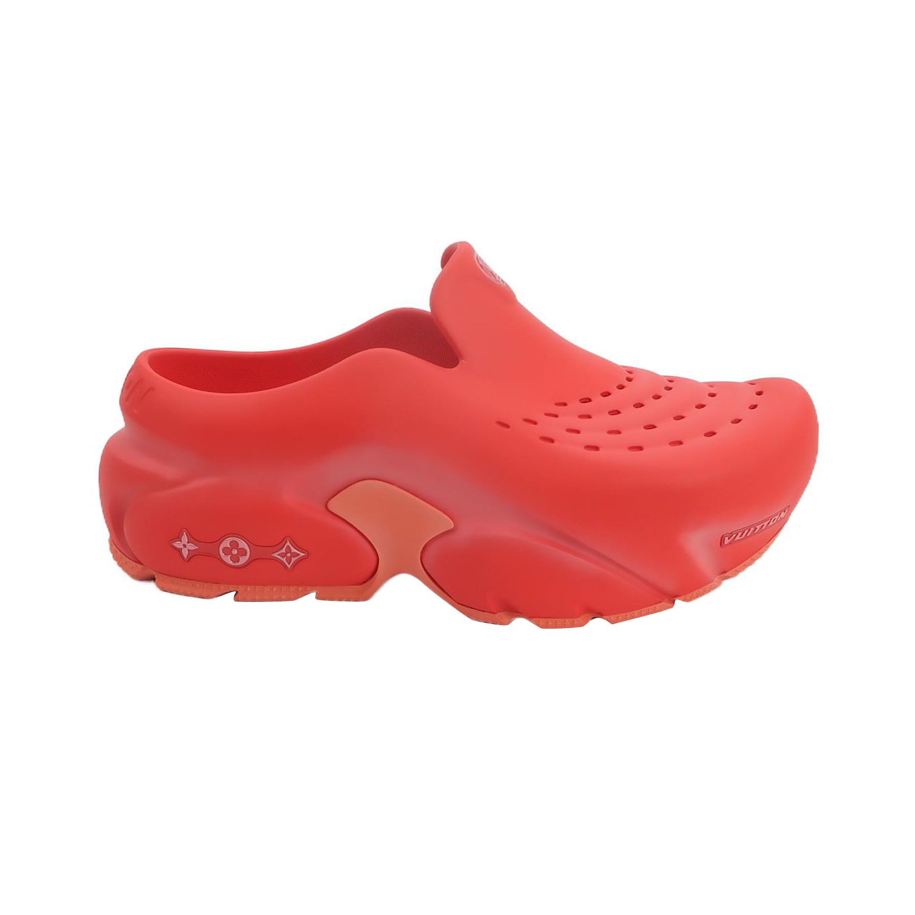 Louis Vuitton Louis Vuitton Red Shark Clog Size 43.5 Size US 10 / EU 43 - 1 Thumbnail