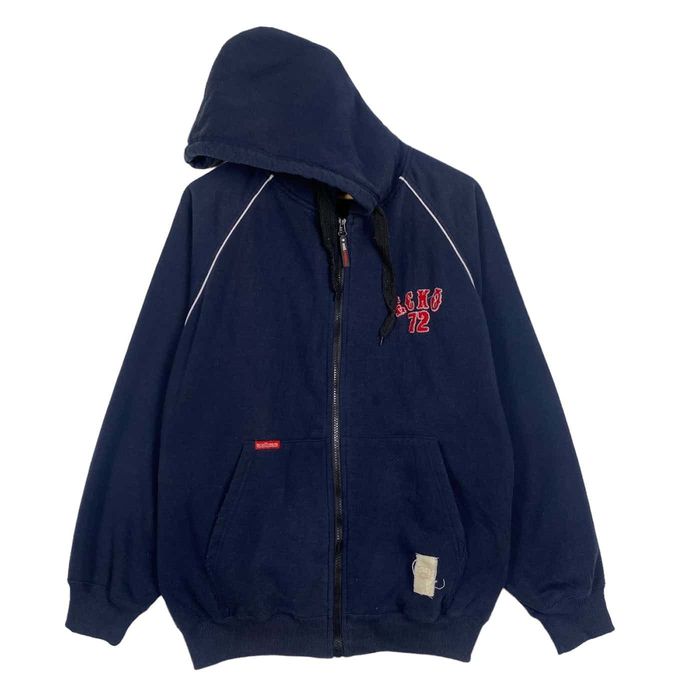 Veste Zippée ECKO RED WORDS Garçon Bleu Taille Grand L - Neuf Avec Légère Tache