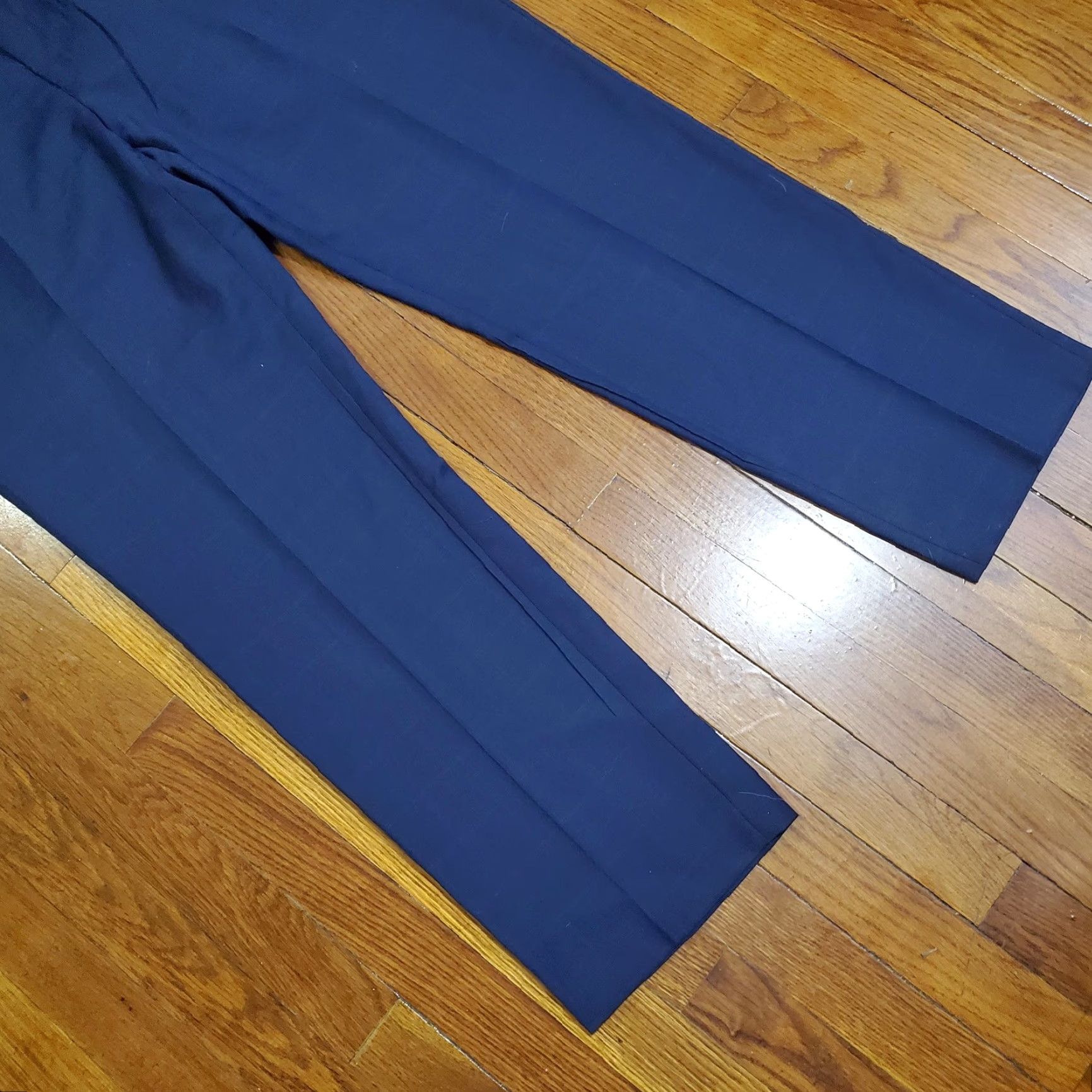 Ralph Lauren Lauren Ralph Lauren Dress Pants Mens 42x32 Blue Plaid Wool Stretch Flat Front Dress Pants Mens Blue Plaid Wool Blend Stretch Flat Front Size US 42 / EU 58 - 5 Thumbnail