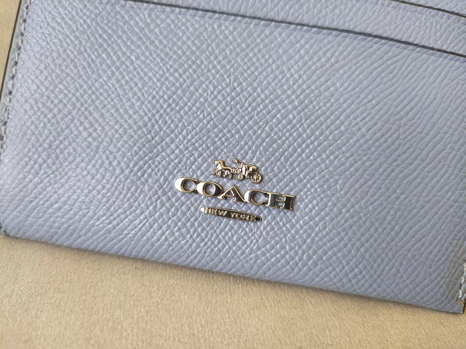 Coach Coach Mini Skinny ID zip CardCase cross grain leather T 9139 Size ONE SIZE - 3 Thumbnail